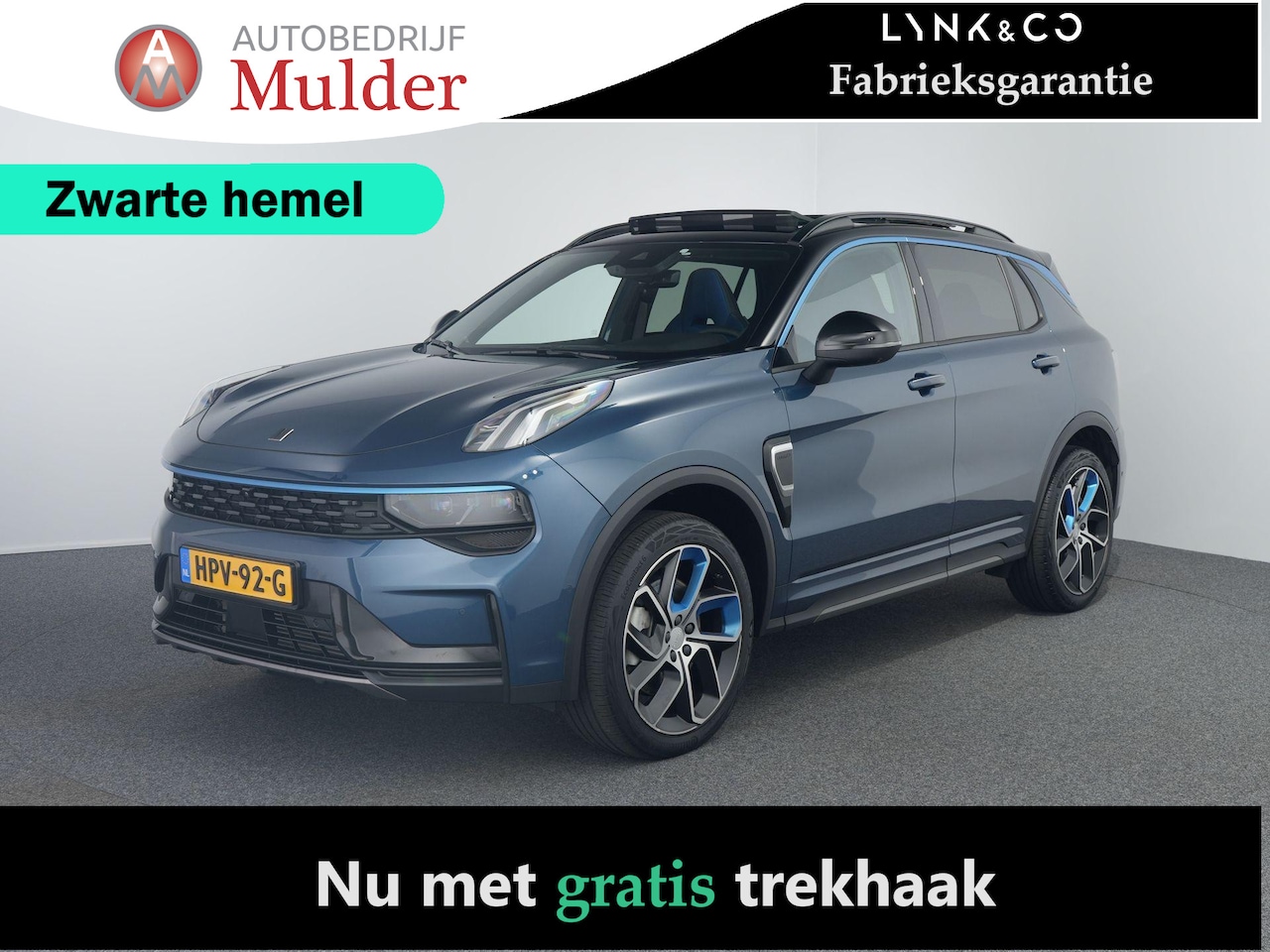 Lynk & Co 01 - 1.5 Zwarte hemel | Trekhaak | Pano | ACC | 360 Camera - AutoWereld.nl