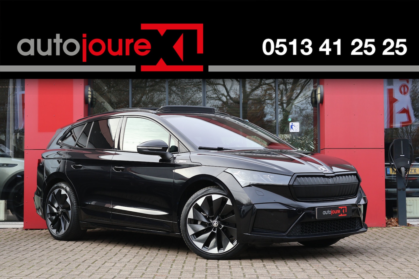 Skoda Enyaq iV - 80 Sportline | Origineel NL | Panoramadak | 360° Camera | ACC | Winter Pakket | - AutoWereld.nl