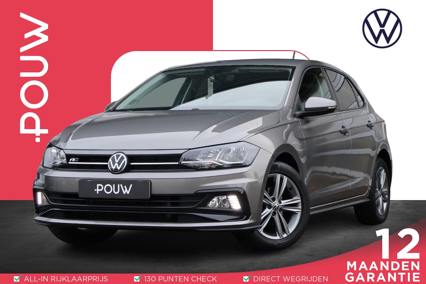 Volkswagen Polo - 1.0 TSI 95pk DSG R-Line Edition |Apple  Carplay & Android Auto | 35% Getint Glas Achter | - AutoWereld.nl