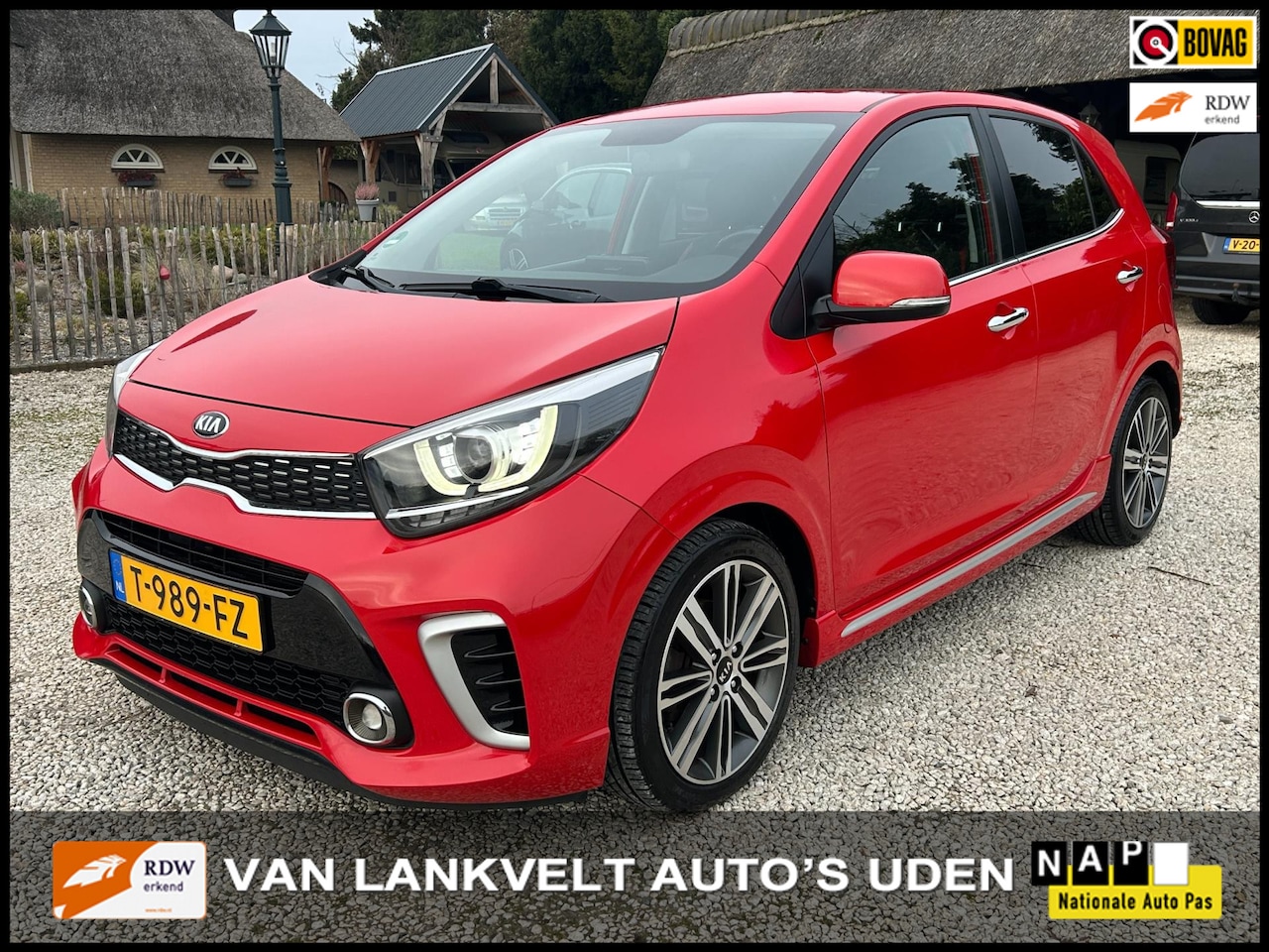 Kia Picanto - 1.2 CVVT GT-Line stoelverw. Leder - AutoWereld.nl