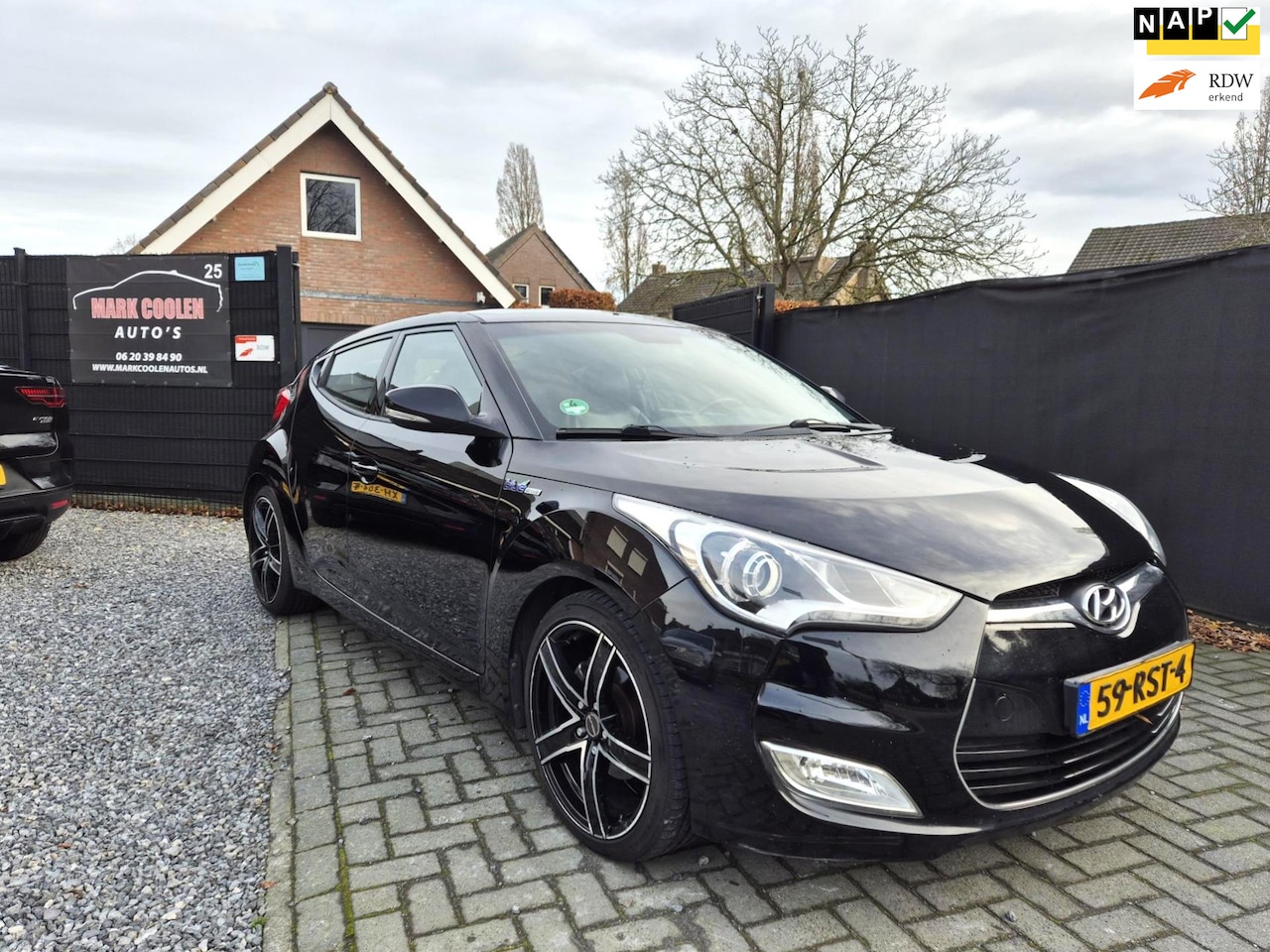 Hyundai Veloster - 1.6 GDI i-CatcherNavi Clima Cruise Leer - AutoWereld.nl