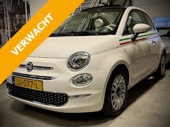 Fiat 500 C - TwinAir Turbo / Lounge / Cabrio / Red softtop / Striping / 1st owner / FULL HISTORY