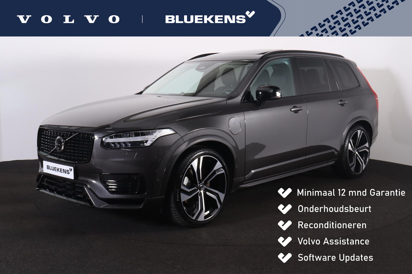 Volvo XC90 - T8 Recharge AWD Ultimate Dark - Luchtvering - Panorama/schuifdak - IntelliSafe Assist & Su - AutoWereld.nl