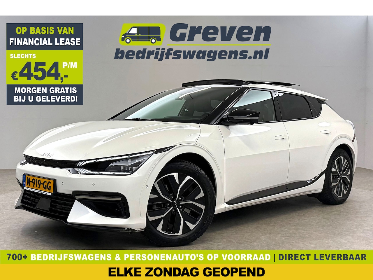 Kia EV6 - GT-Line 77 kWh 228PK | SOH 96% | Meridian | Pano | Virtual | 360° | HUD | Stoel/Stuur verw - AutoWereld.nl