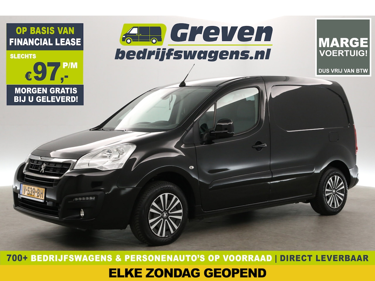 Peugeot Partner - 120 1.6 BlueHDi | MARGE | Airco | Cruise | Carplay | Navi | Parkeersens. - AutoWereld.nl