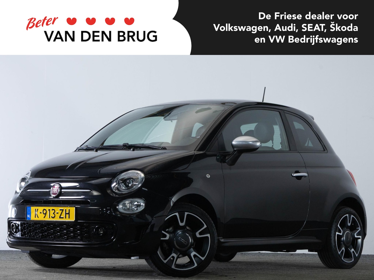 Fiat 500 - 1.0 70 PK Hybrid Rockstar | Panoramadak | Cruise Control | Climate Control | 16 Inch velge - AutoWereld.nl