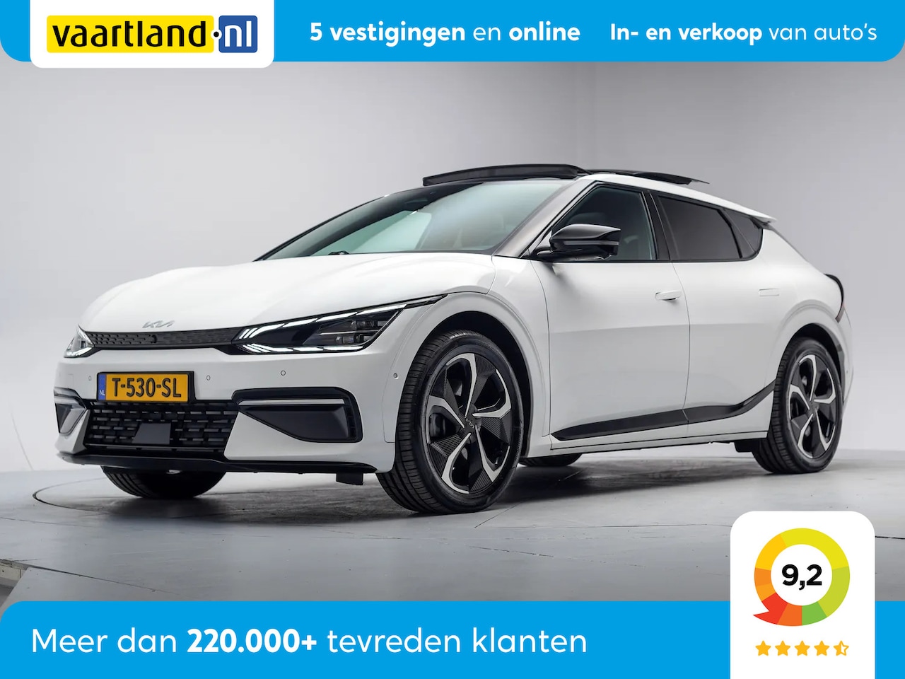 Kia EV6 - GT-Line AWD 77.4 kWh 3 fase [ Panorama Meridian Stoelverwarming ] - AutoWereld.nl