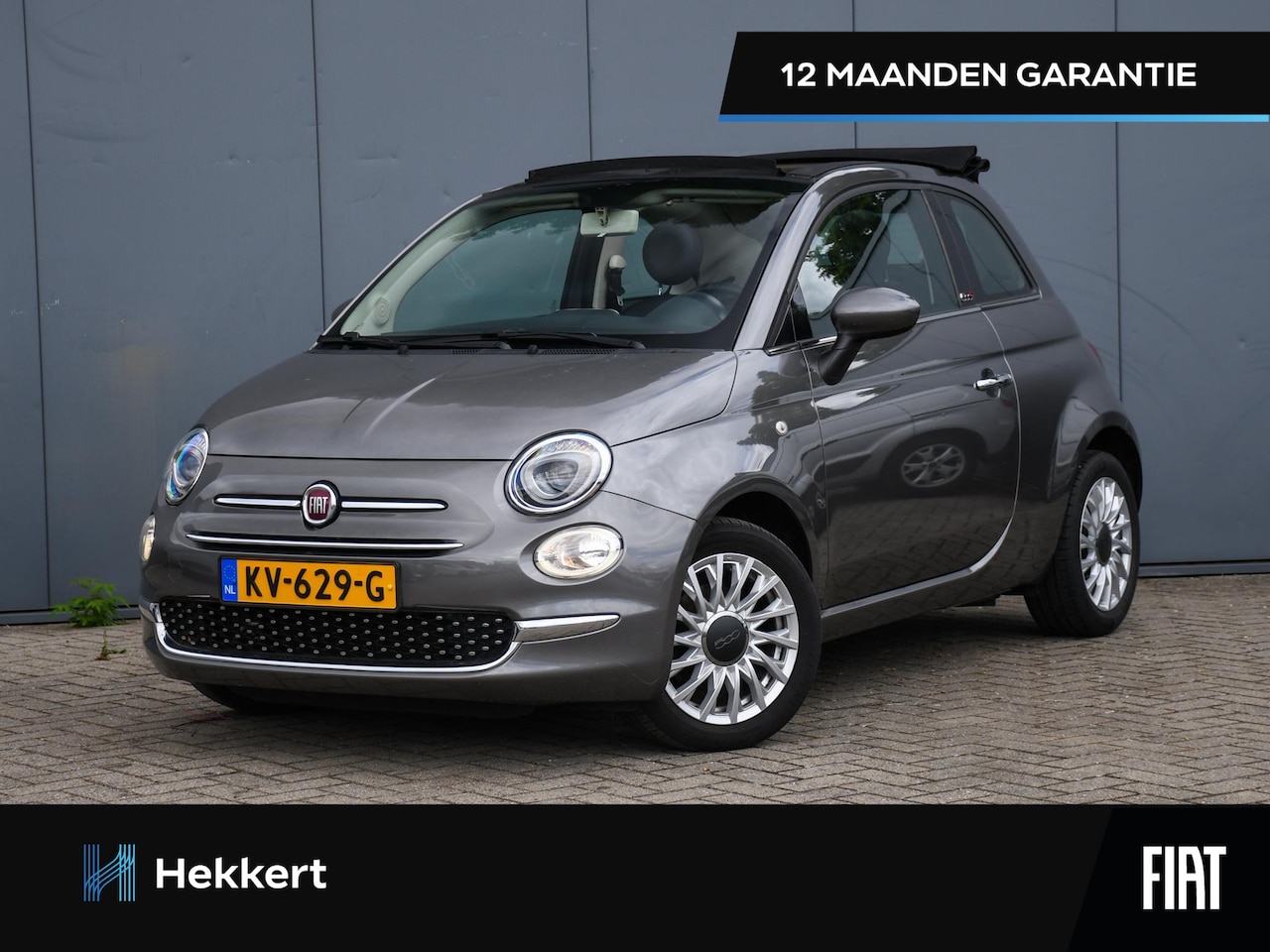 Fiat 500 C - Lounge 0.9 TwinAir Turbo 80pk Automaat SOFT-TOP | LEDER | AIRCO | FLIPPERS | DAB | NAVI | - AutoWereld.nl