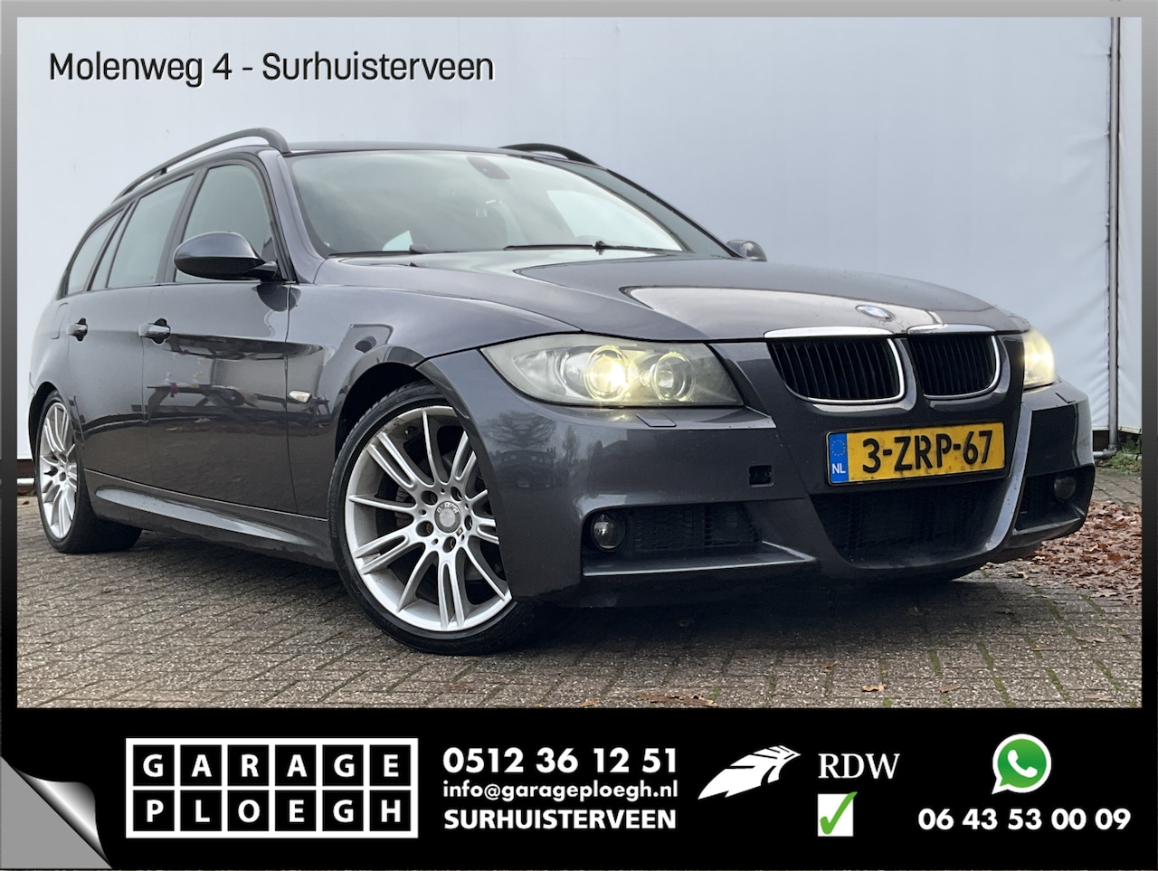 BMW 3-serie Touring - 320d M-sport Leer Airco Cruise Trekhaak - AutoWereld.nl