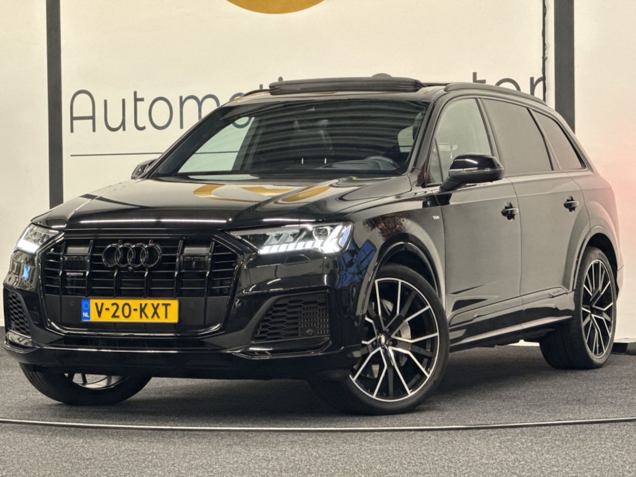 Audi Q7 - 55 TFSI quattro S line | GRIJS KENTEKEN | PANO | MATRIX | EL. TR - AutoWereld.nl