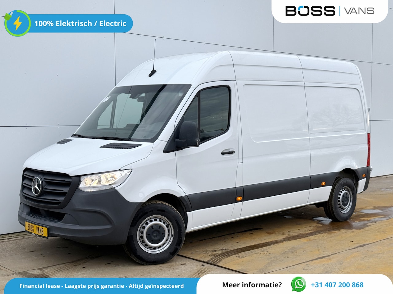 Mercedes-Benz eSprinter - eSprinter 312 L2H2 100% Elektrisch 55kWh 168km WLTP 80kw Snelladen Climate Control Camera - AutoWereld.nl