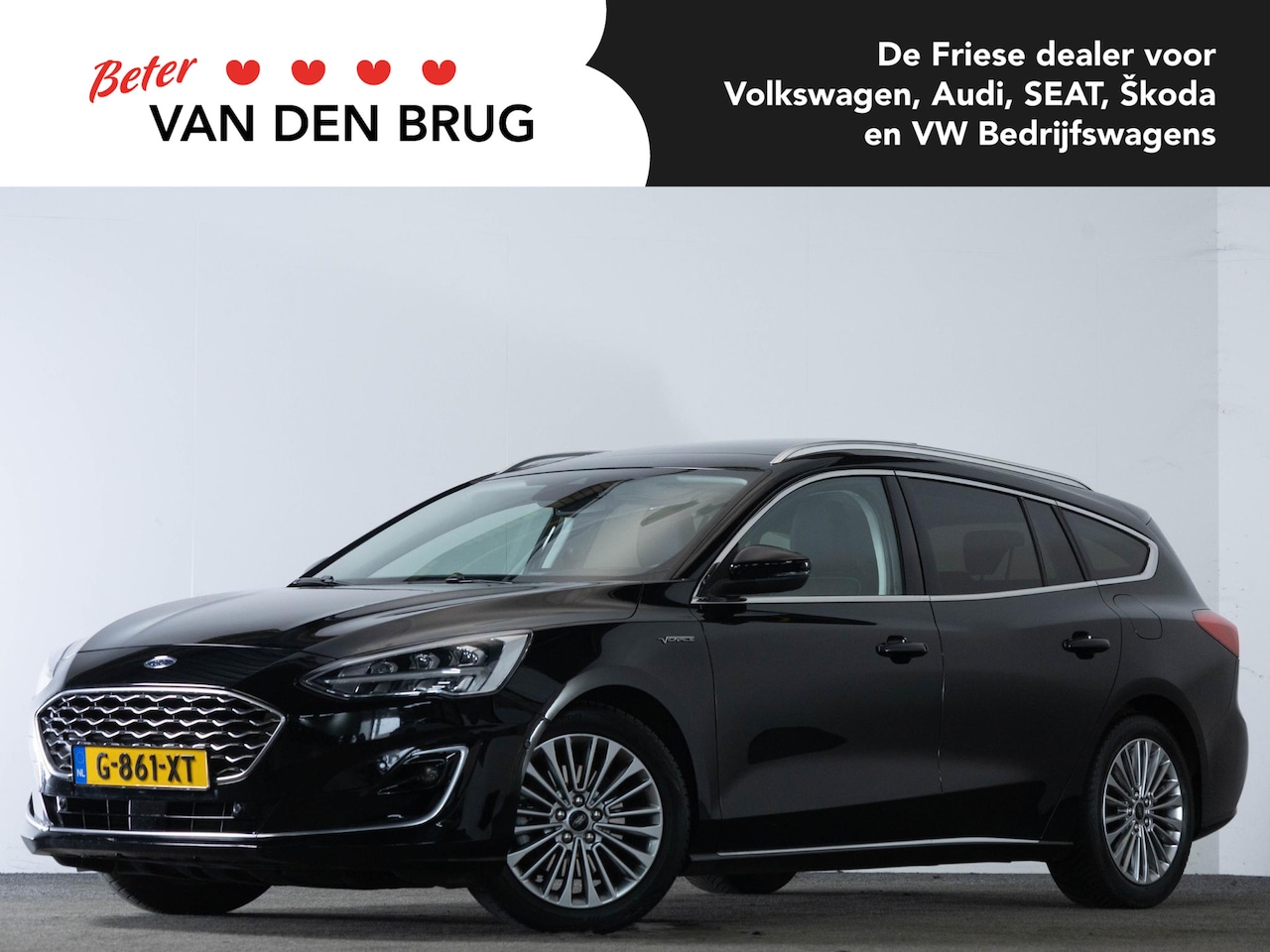 Ford Focus Wagon - 1.5 150 PK AUTOMAAT EcoBoost Vignale | LED | Leder | Panoramadak | Head-Up | Trekhaak | Ba - AutoWereld.nl