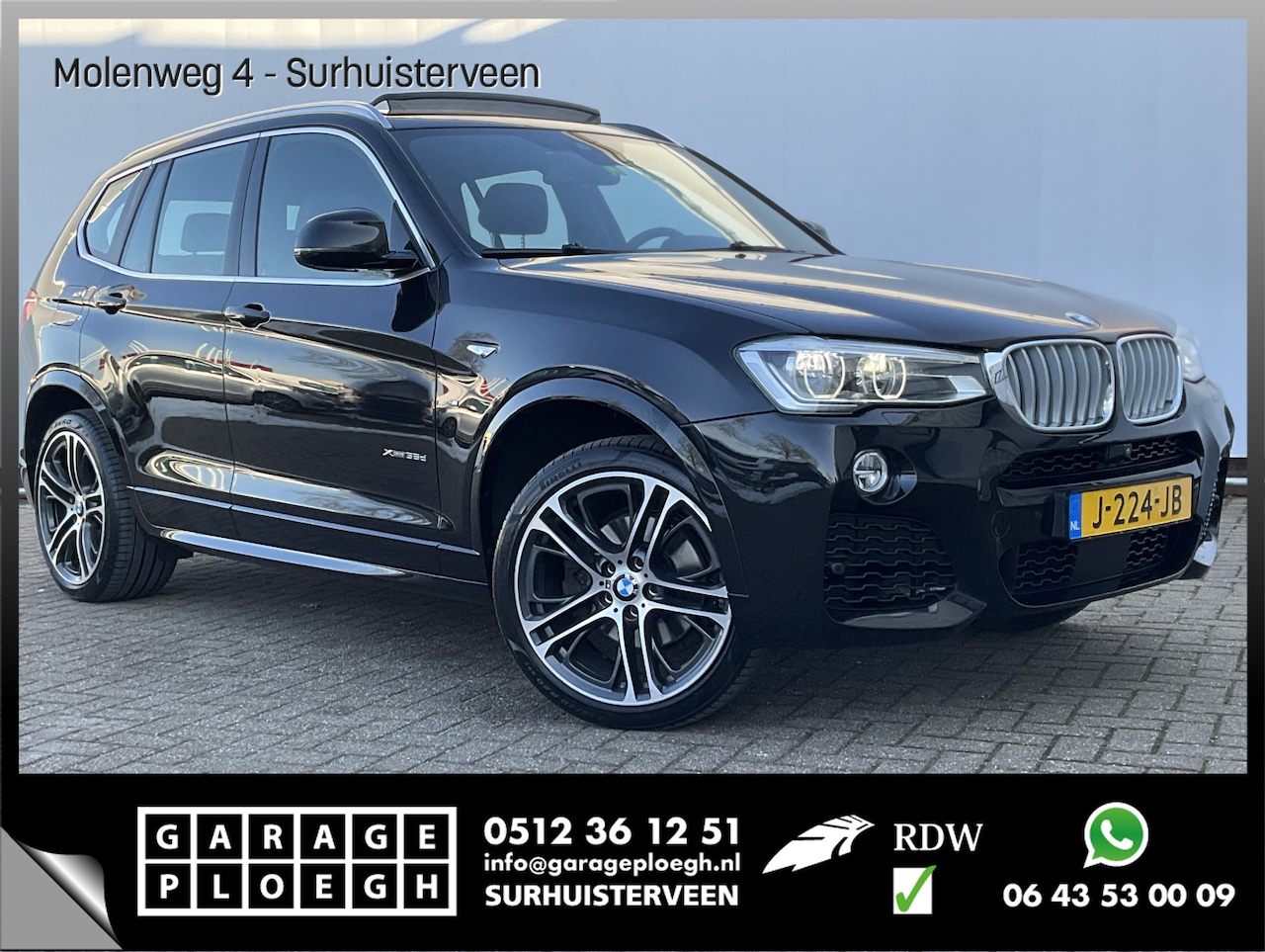 BMW X3 - xDrive35D 313pk High Executive M-sport Pano.dak HUD Leder Led Memory VOL! - AutoWereld.nl