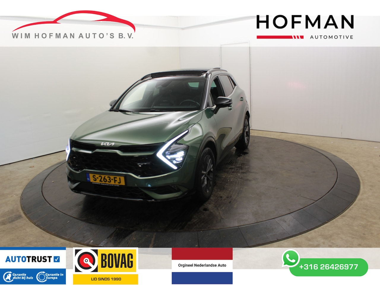 Kia Sportage - 1.6 T-GDi Hybrid GT-PlusLine 360° Cam Pano Trekh Vol Leder Winterpack El-Stoel + A-klep - AutoWereld.nl