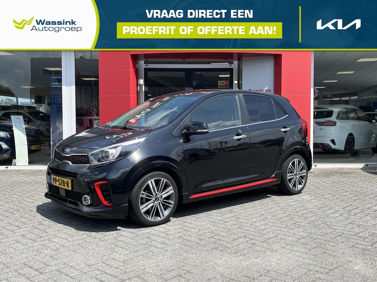 Kia Picanto - 1.2 CVVT 84pk 5-zits GT-Line Full Options Stoel + stuurwielverwarming | navi | Camera | 16 - AutoWereld.nl