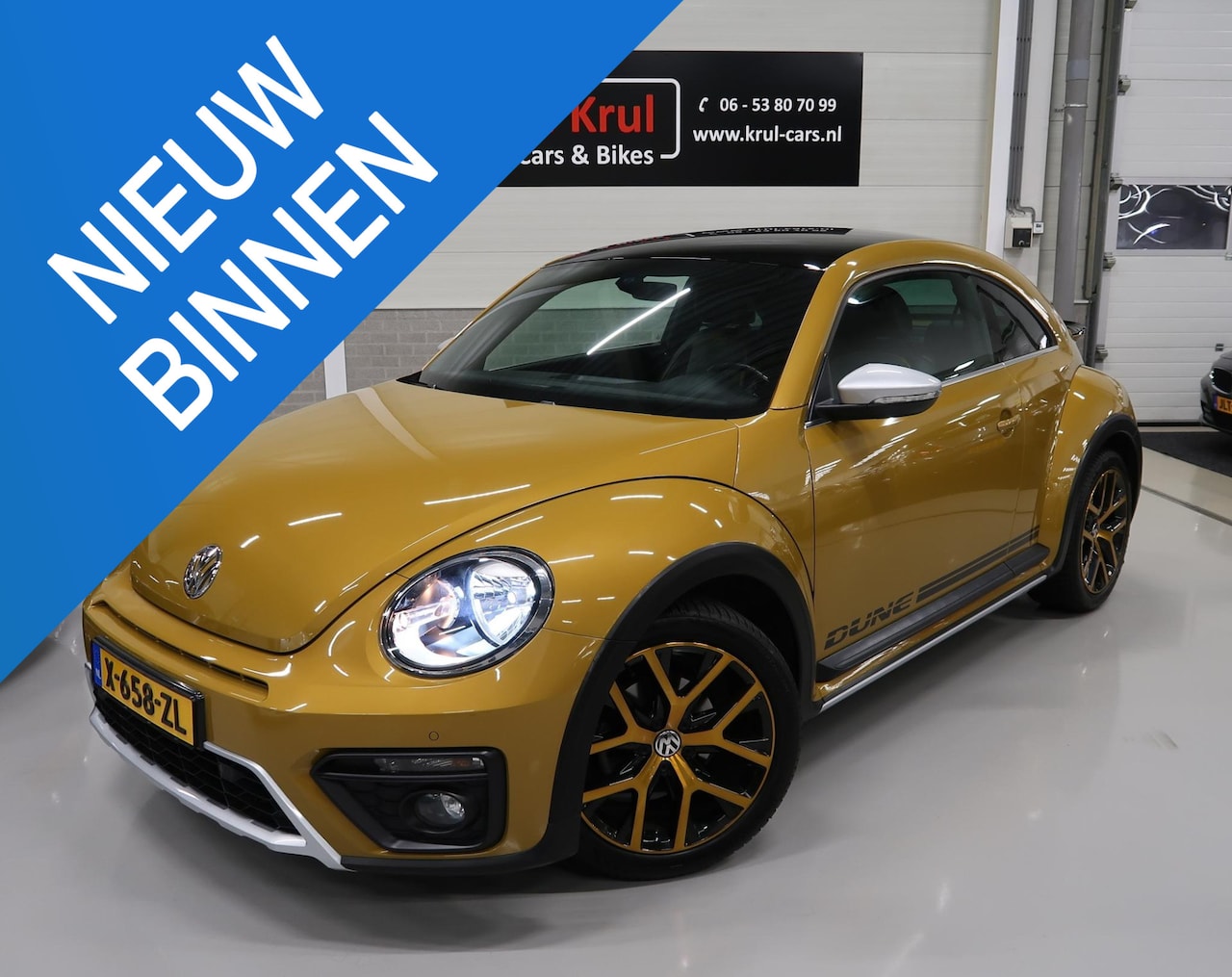 Volkswagen Beetle - 1.2 TSI Dune Airco-ecc LED BT Navigatie 18 inch Stoelverwarming Cruise Mistlampen Extra ge - AutoWereld.nl