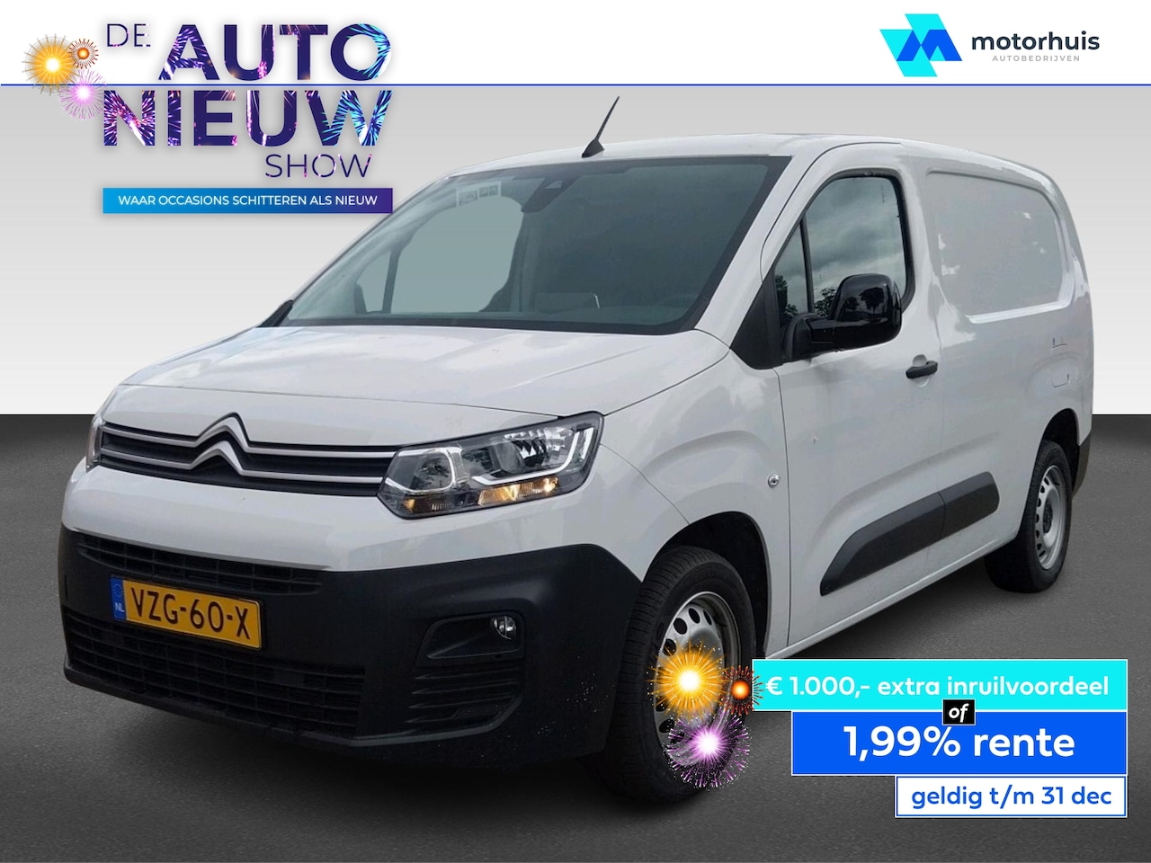 Citroën Berlingo - Van GB 1.5 BlueHDi 100pk L2 verhoogd laadvermogen - AutoWereld.nl