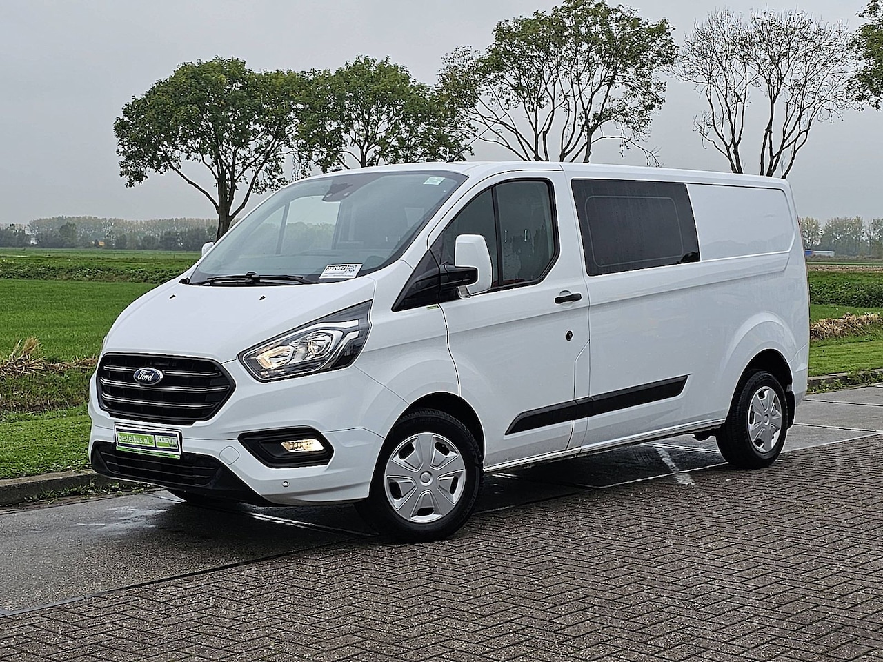 Ford Transit Custom - 320 2.0 TDCI L2H1 ac automaat 6pers dubbel cabine EURO6 cruisecontrol carplay - AutoWereld.nl