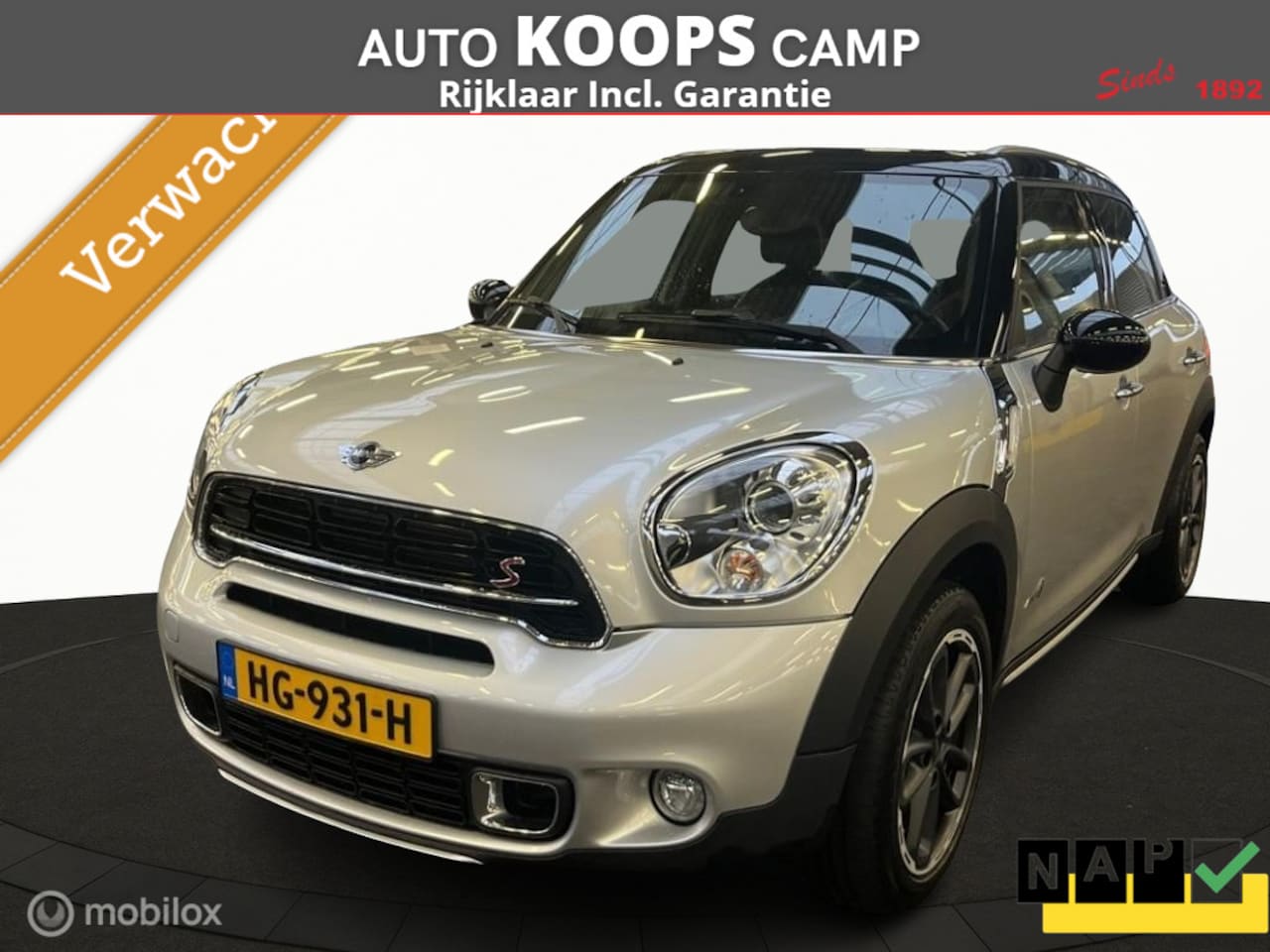 MINI Countryman - 1.6 Cooper S ALL4 Pepper Automaat 140Kw/191Pk | Pano-dak | Clima | Cruise | Navi | Zwart-l - AutoWereld.nl