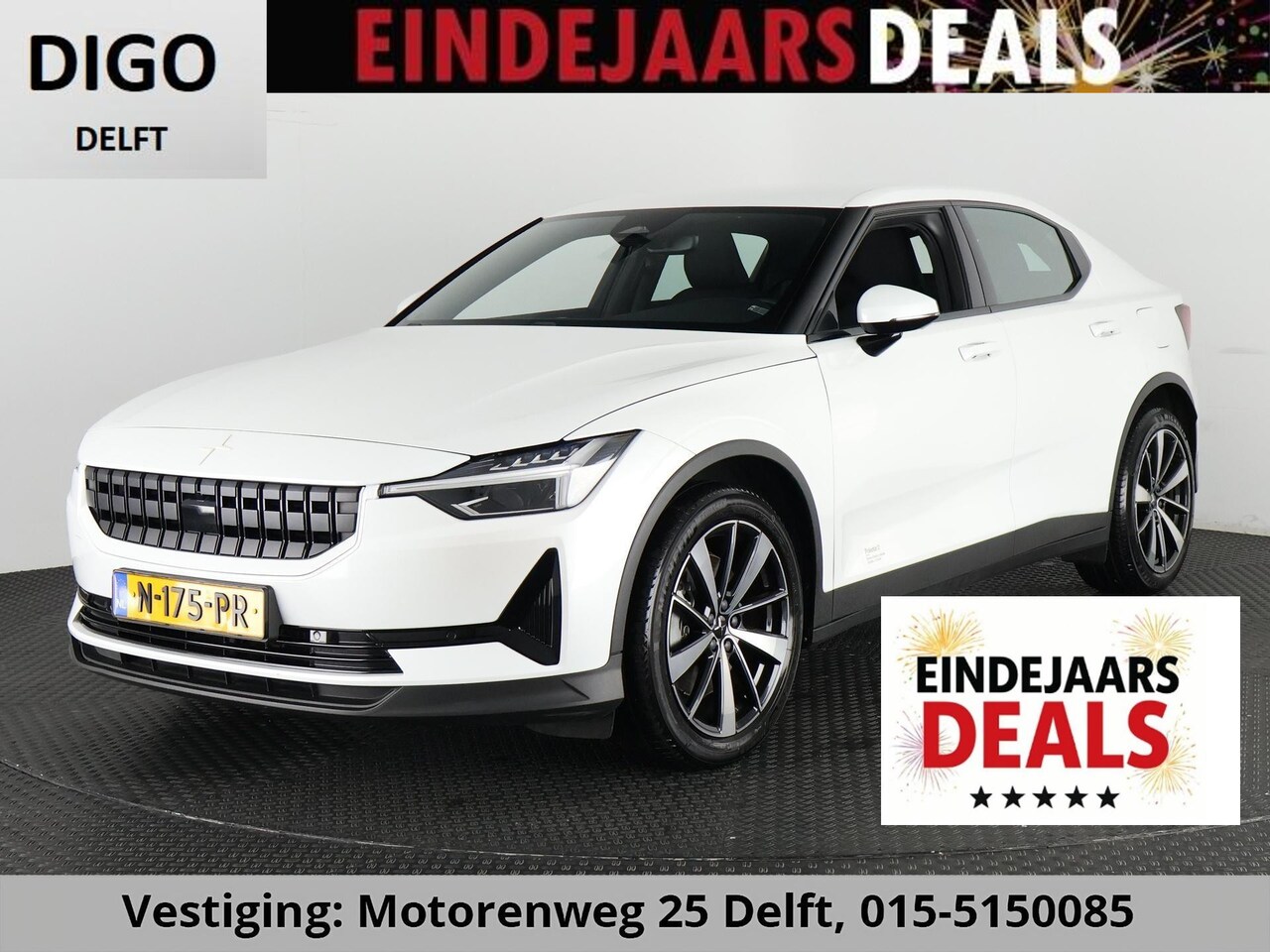 Polestar 2 - LONG RANGE ACCU 90%! WLTP BEREIK 511 KM GARANTIE-2032* NAVI.APPLE/ANDROID.CAMERA.BIJNA 202 - AutoWereld.nl