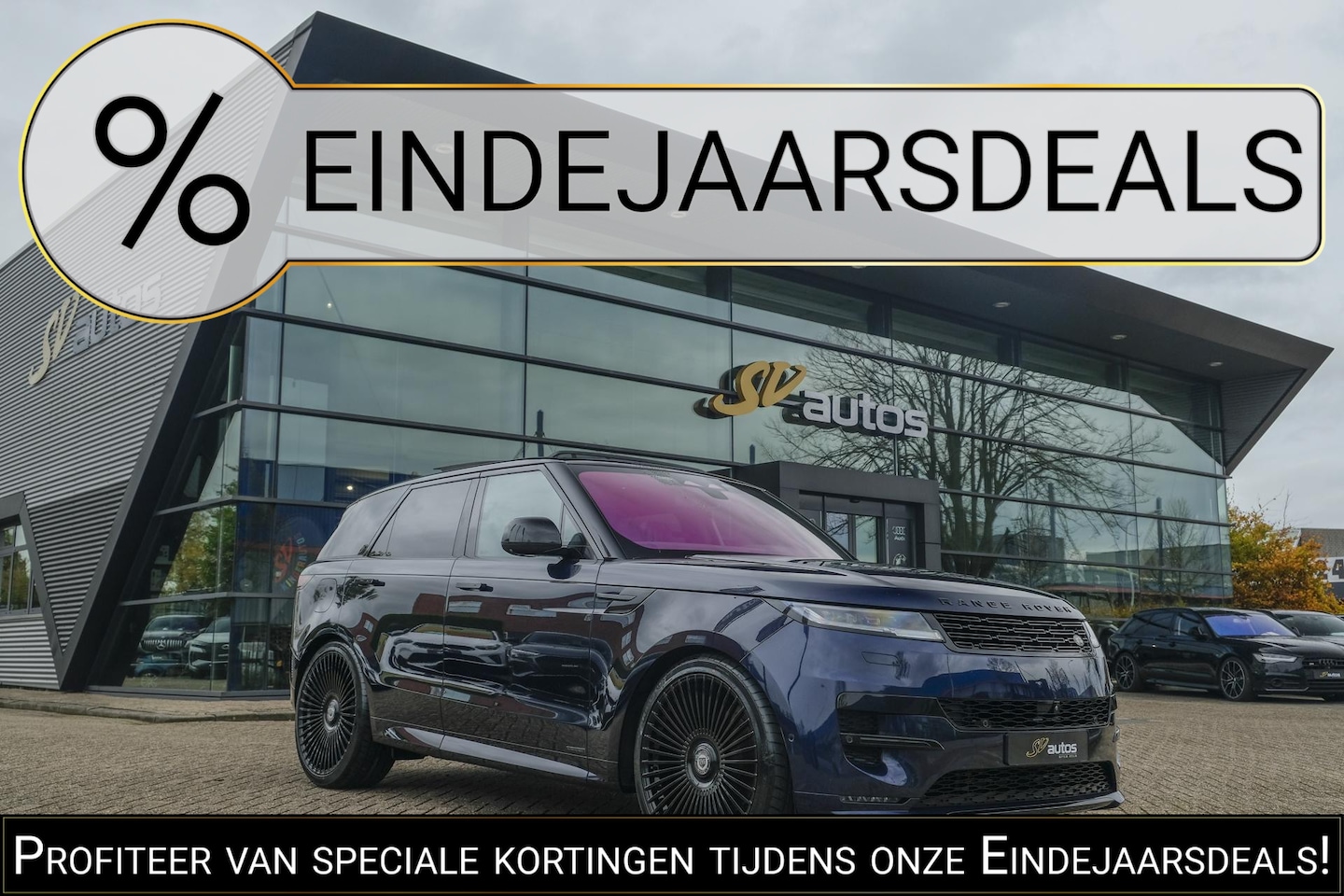 Land Rover Range Rover Sport - D350 350pk Autobiography Panoramadak Massage Stoelkoeling Meridian 3d Trekhaak 24" LMV - AutoWereld.nl