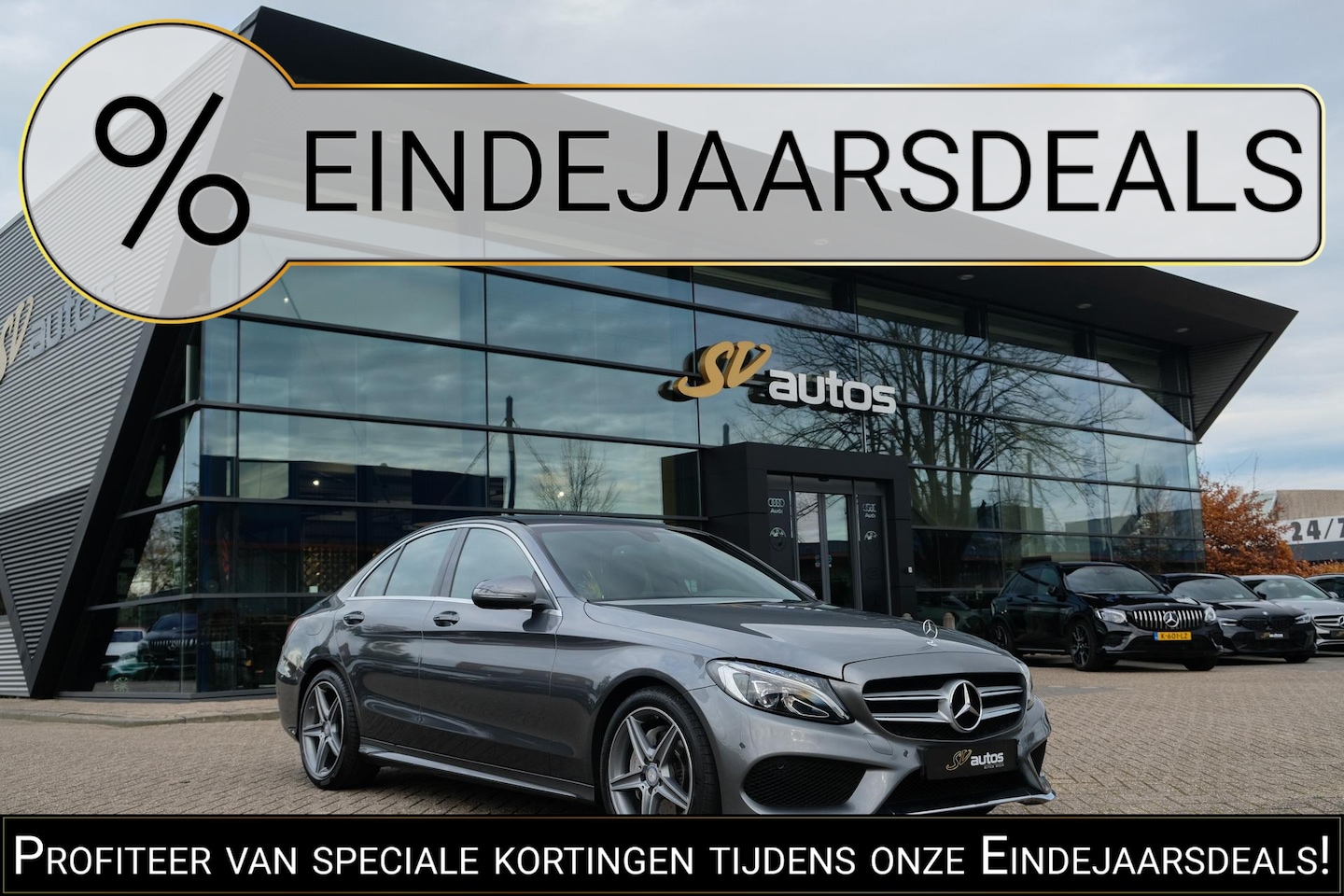 Mercedes-Benz C-klasse - C180 AMG Sport Edition 156PK Leder Stoelverwarming ORG NL - AutoWereld.nl