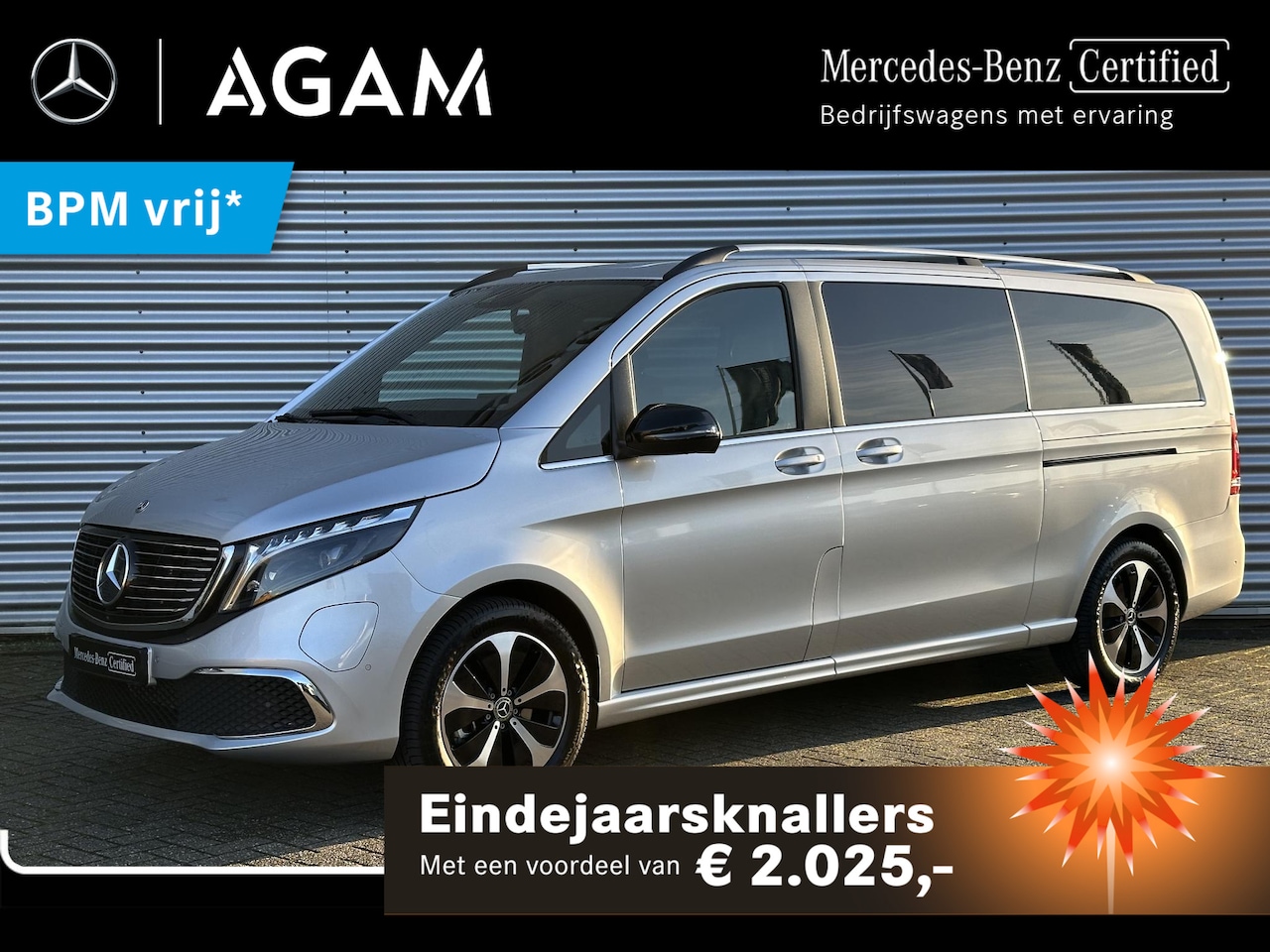 Mercedes-Benz EQV - 300 90Kwh SoH 97.3% Dubbele Cabine L3 - AutoWereld.nl