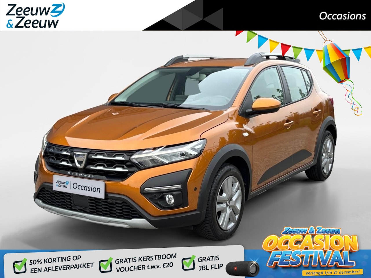 Dacia Sandero Stepway - 100PK TCe Bi-Fuel Comfort | 1e eigenaar | Camera | Parkeersensoren | Climate Control | Cru - AutoWereld.nl