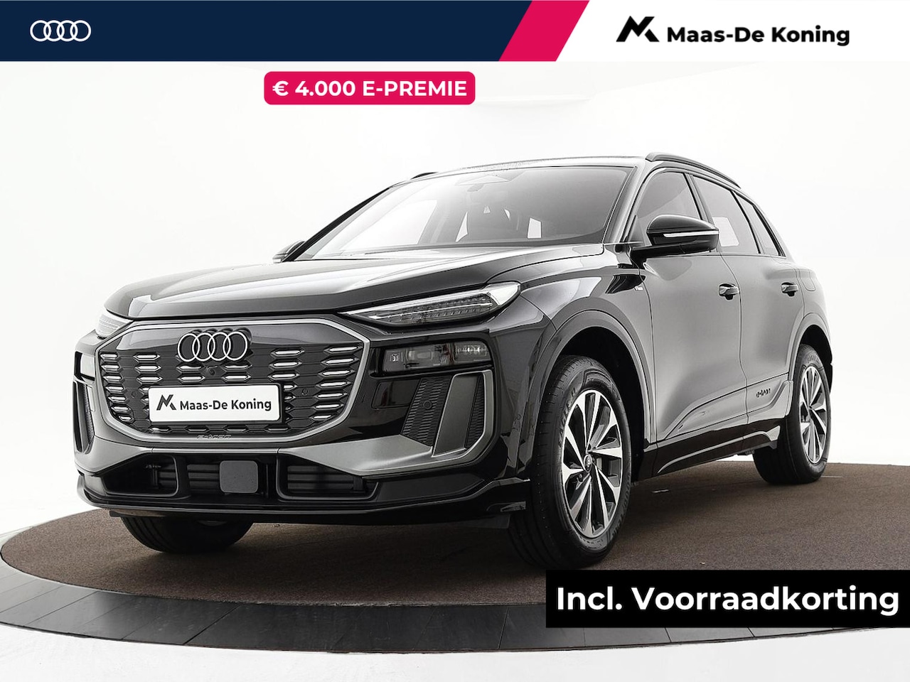 Audi Q6 e-tron - Advanced edition 252 PK · Trekhaak, mechanisch draaibaar · Sportstoel zwart leder-kunstl. - AutoWereld.nl