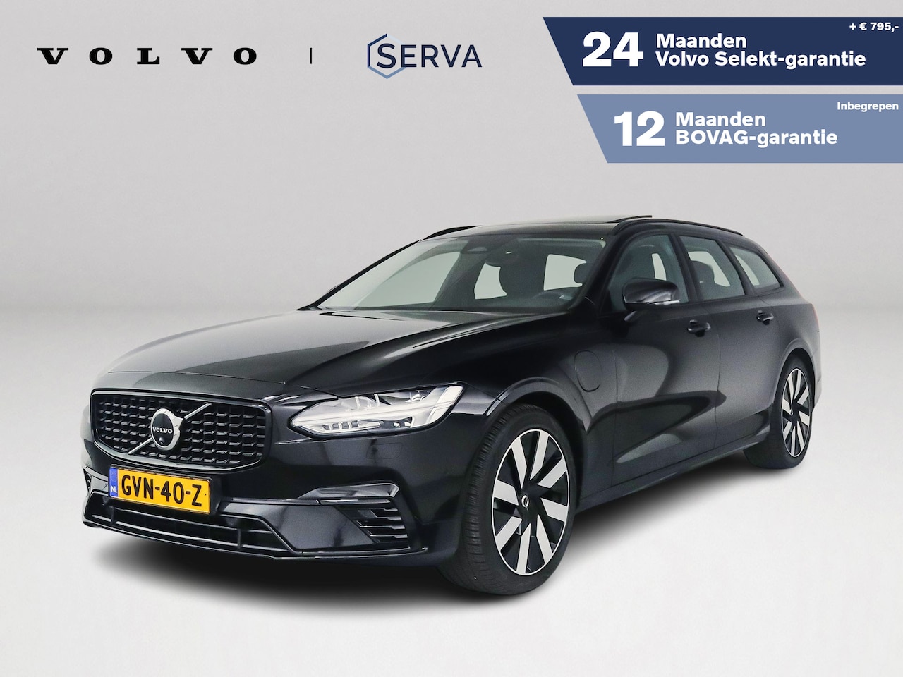 Volvo V90 - T6 Plug-in hybrid AWD Ultra Dark | Panoramadak | 360° camera | Harman Kardon | Stoel- en S - AutoWereld.nl