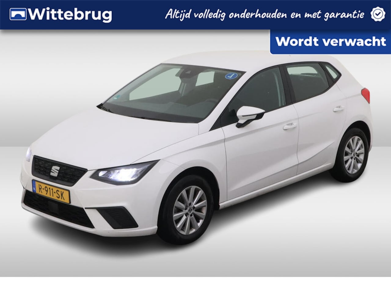SEAT Ibiza - 1.0 TSI Style / PARK. SENSOREN/ LED/ CLIMA/ CRUISE/ FULL LINK/ 15" LMV - AutoWereld.nl