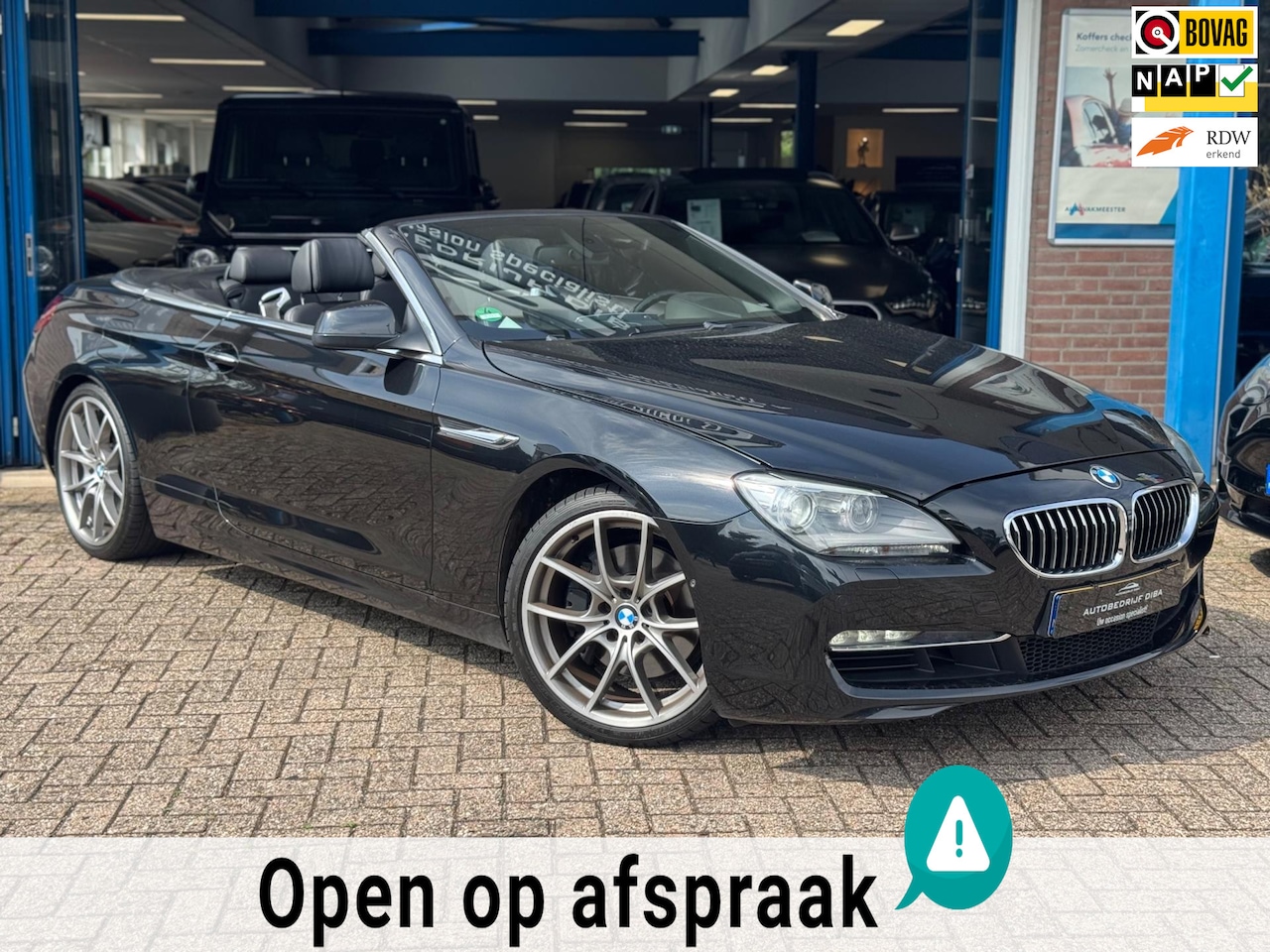 BMW 6-serie Cabrio - 640i High Executive 2012 AUT NAVI FULL! - AutoWereld.nl