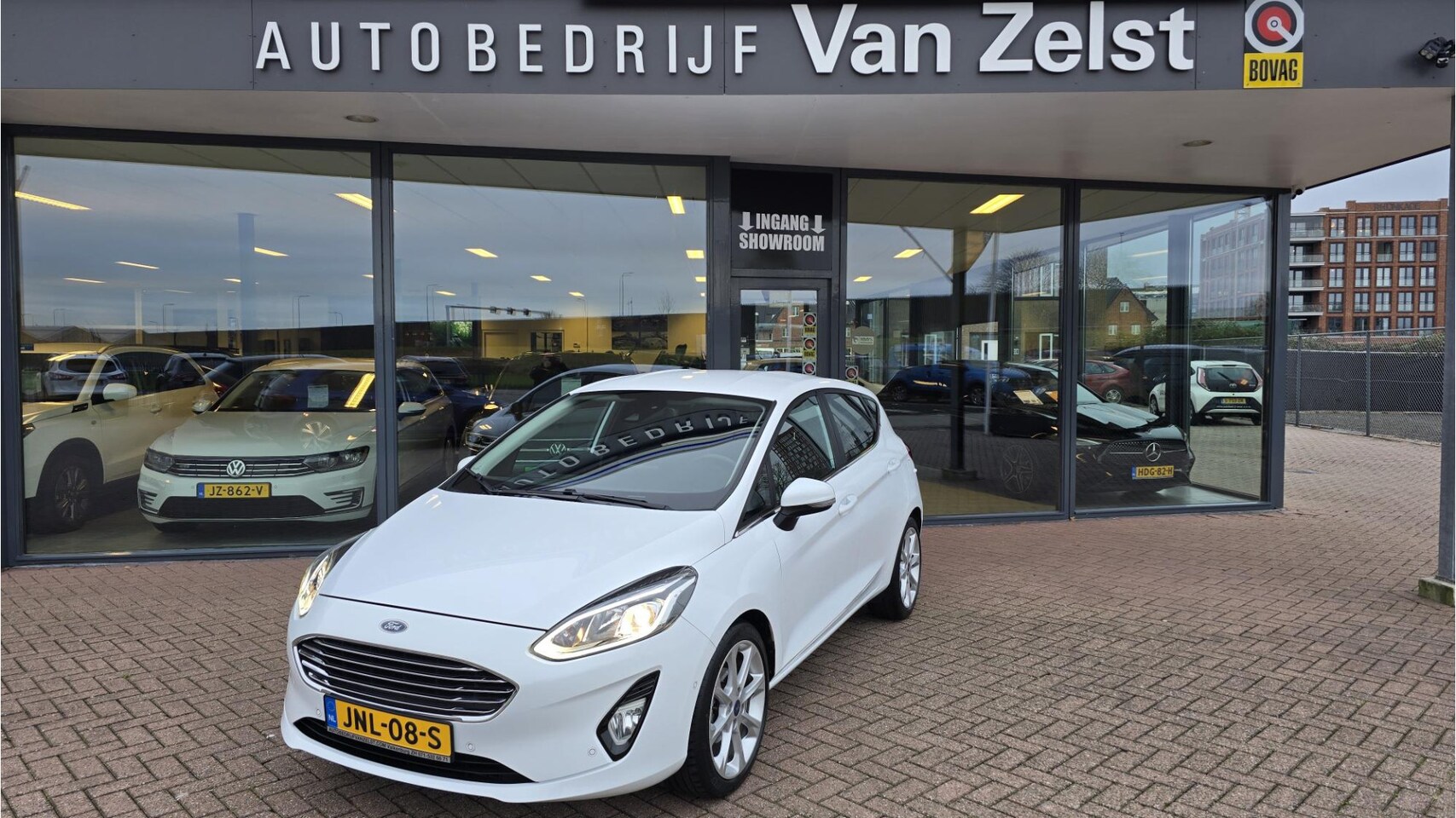 Ford Fiesta - 1.0 EcoBoost Titanium**Automaat**Navigatie**Elektrische Inklapbaar Spiegels**Achteruitrij - AutoWereld.nl
