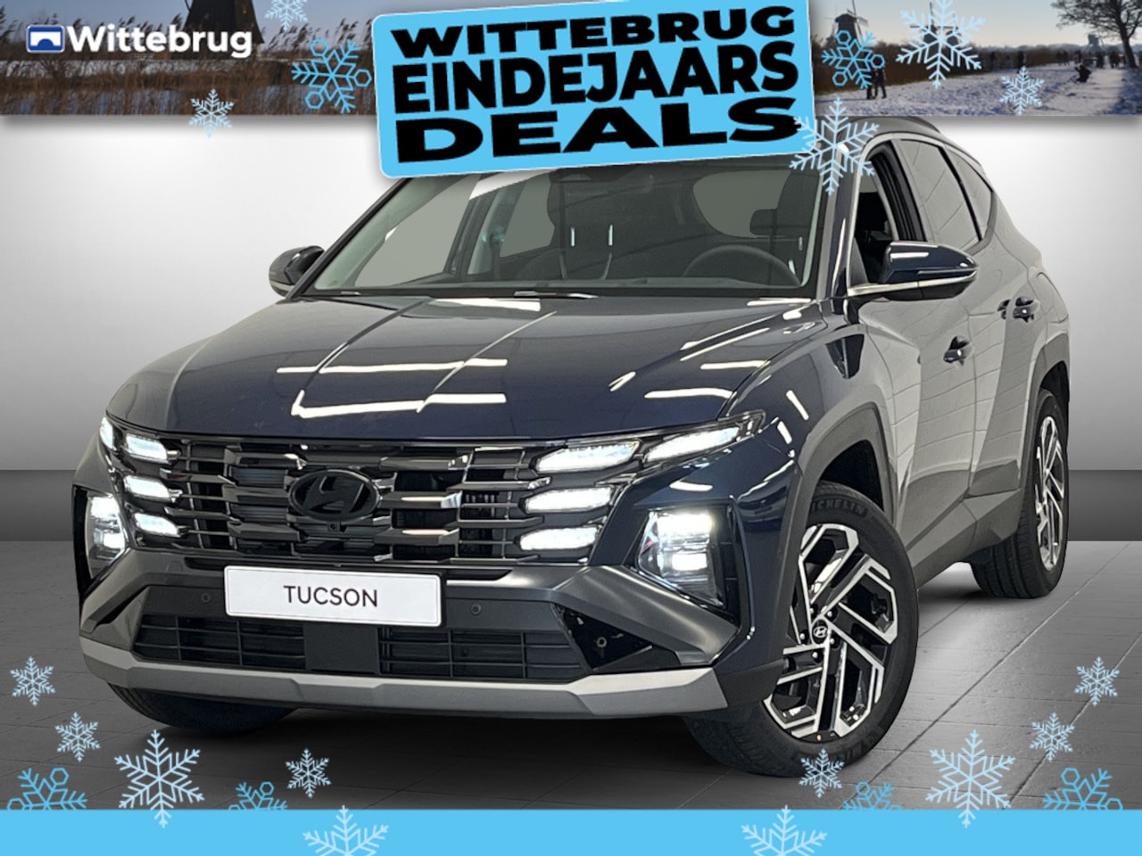 Hyundai Tucson - 1.6 T-GDI HEV Premium Full Hybride Automaat met Lederen bekleding, Navigatie en 360 graden - AutoWereld.nl