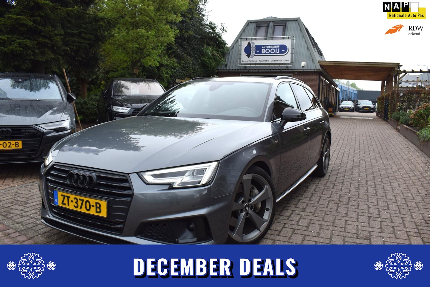 Audi A4 Avant - 45 TFSI Sport S line black edition 245 PK/ AUTOM/MHEV CRUISE NAVI AIRCO-ECC NL AUTO/LEDER/ - AutoWereld.nl