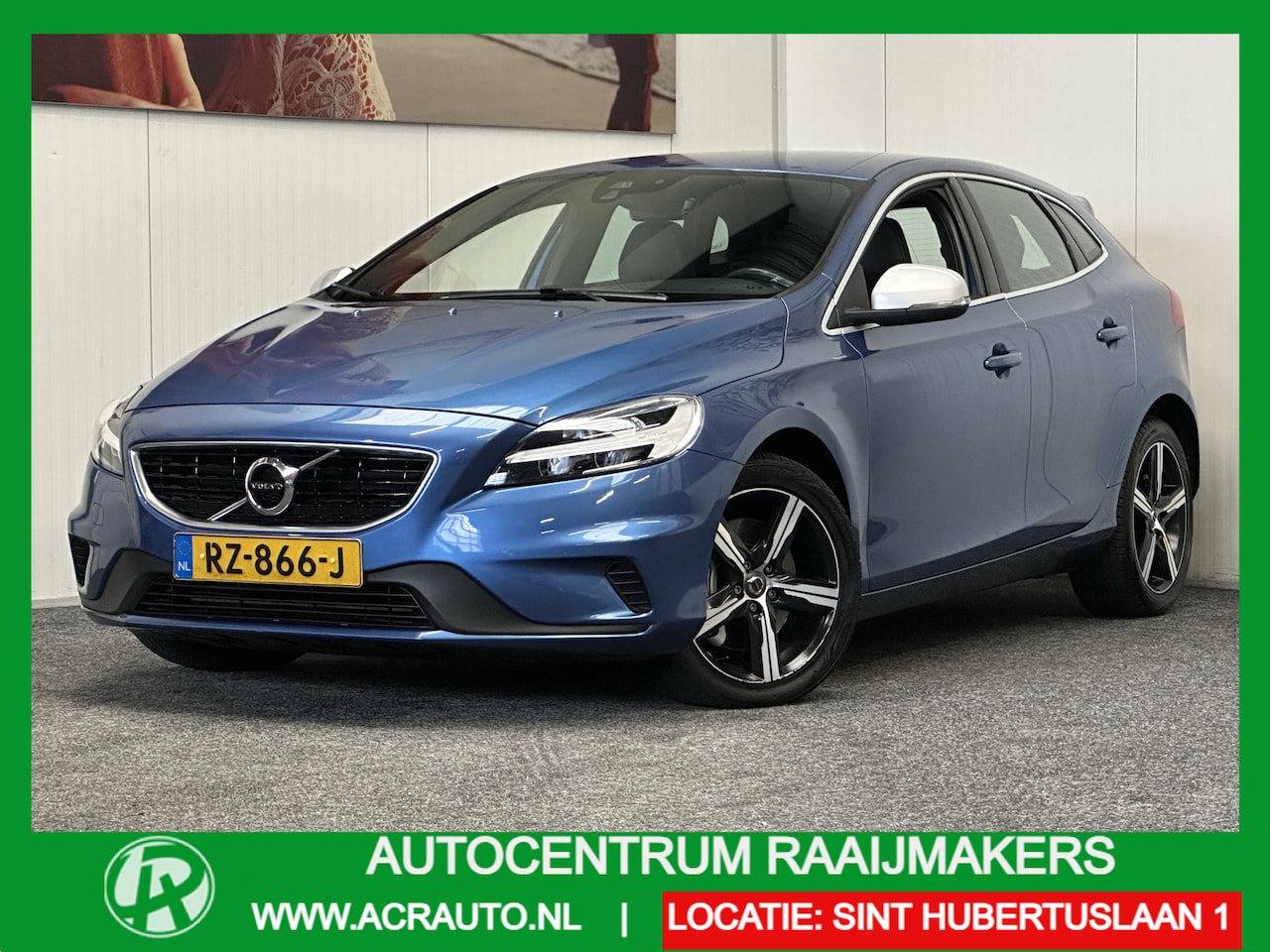 Volvo V40 - 2.0 T4 R-DESIGN 191 PK SPORT AUTOMAAT STOELVERWARMING AFN. TREKHAAK NAVIGATIE HALF LEDER C - AutoWereld.nl