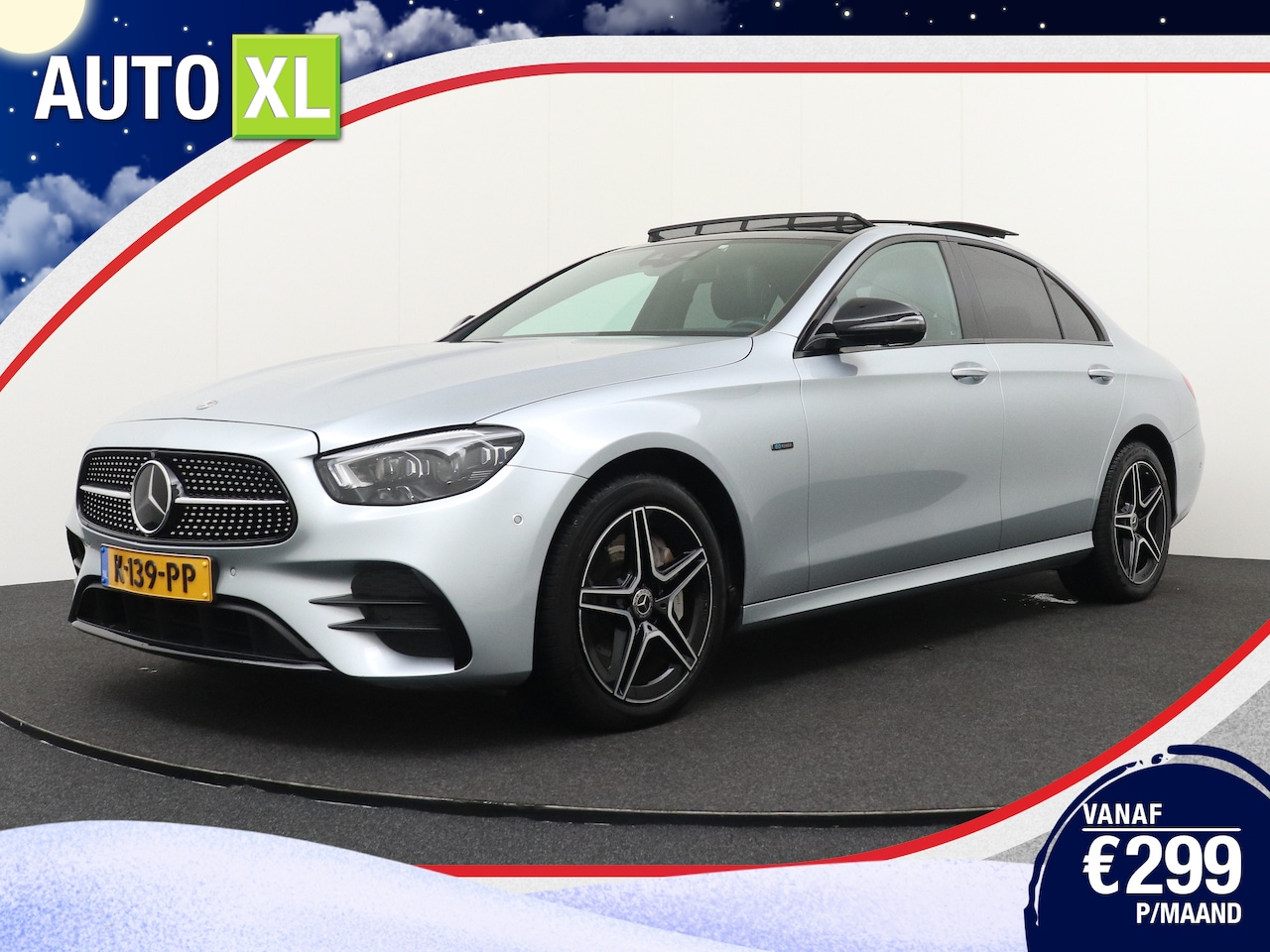 Mercedes-Benz E-klasse - 300de 318PK AMG Night-Pakket Pano-Dak Full-Options - AutoWereld.nl