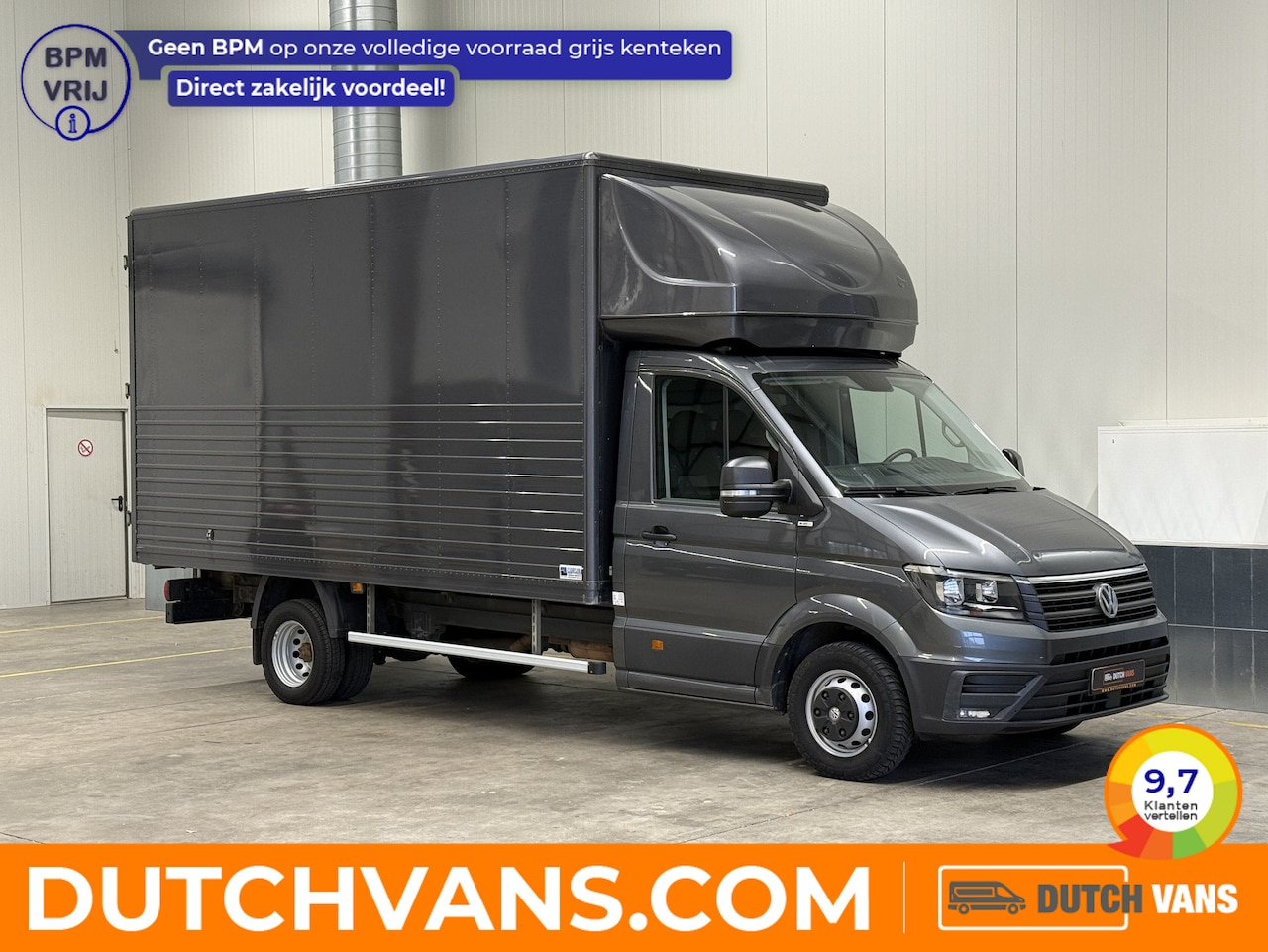 Volkswagen Crafter - 2.0TDI 177PK Bakwagen | 4.55 Laadlengte | Navigatie | Camera | Airco | Cruise | 3-Persoons - AutoWereld.nl