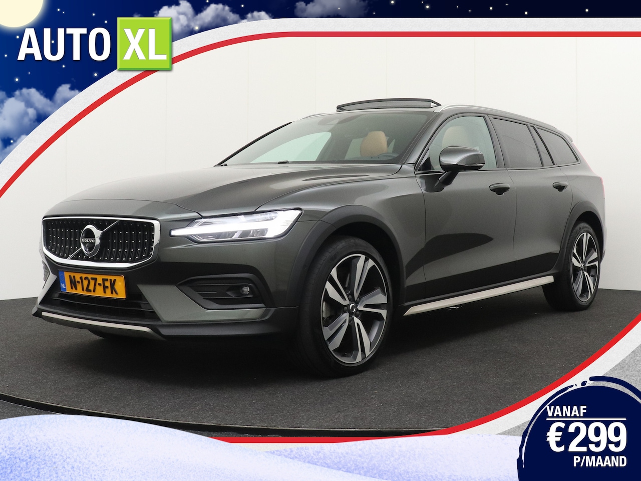 Volvo V60 Cross Country - 2.0 B5 265PK Aut. Pro+ Pano-dak Massage/Ventilatie HUD - AutoWereld.nl