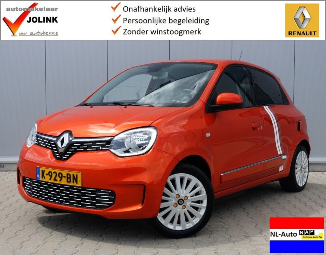 Renault Twingo Z.E. - Z.E. R80 Serie Limitee Vibes I NL-Auto I SOH 92,5% I Android/Apple I - AutoWereld.nl