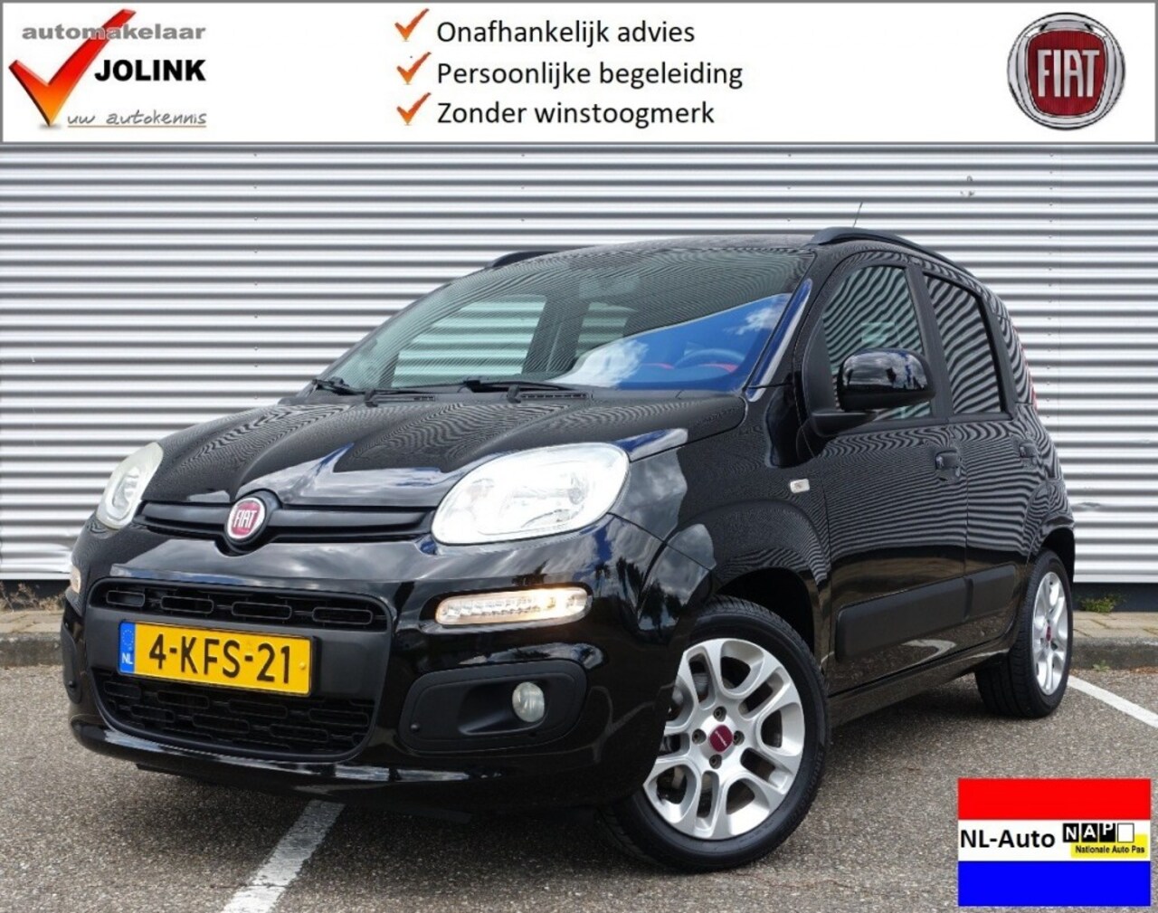 Fiat Panda - 0.9i TwinAir Lounge I NL-Auto I Airco I Android/Apple I NAP I - AutoWereld.nl