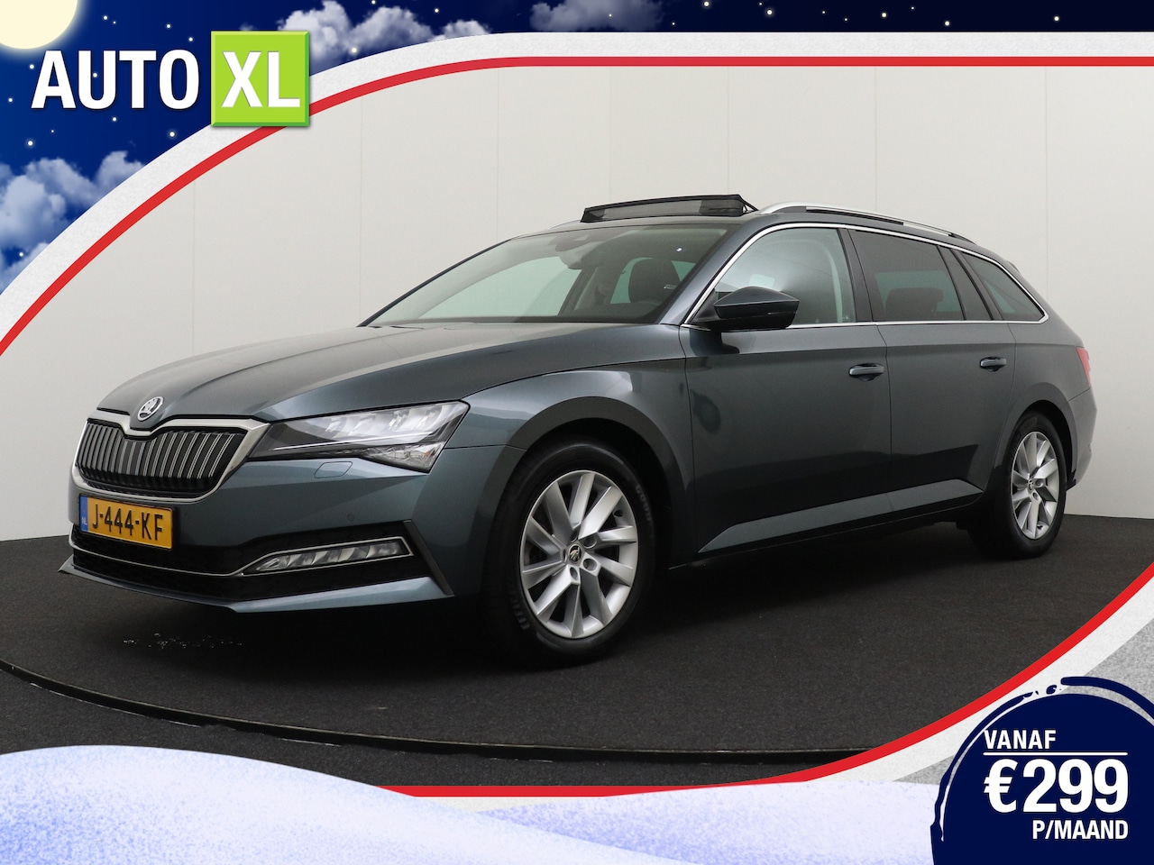 Skoda Superb Combi - 1.4 TSI iV Business+ Pano-dak Memory Camera Dodehoek - AutoWereld.nl