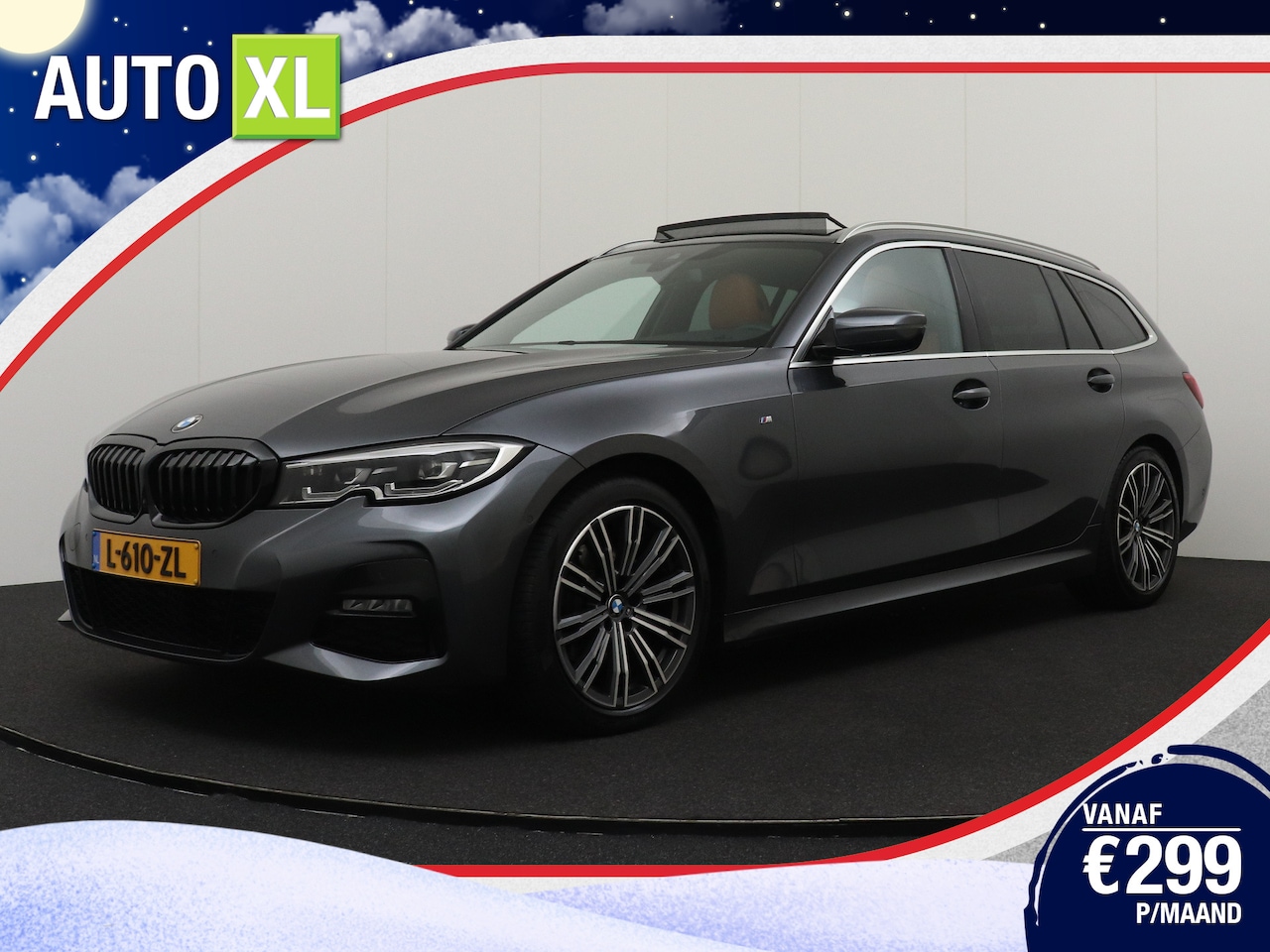 BMW 3-serie Touring - 320i M-Sport Pano-dak Camera Leder-Sportstoelen 18'LMV - AutoWereld.nl