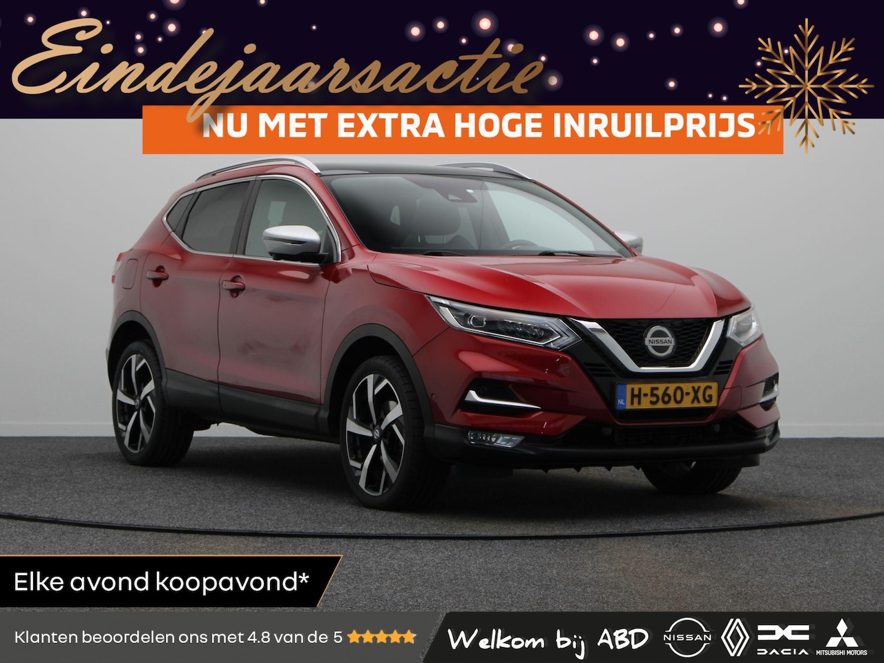 Nissan Qashqai - 1.3 DIG-T Tekna + | Lederen bekleding | Stoelverwarming | Trekhaak | Bose Audio | Apple Ca - AutoWereld.nl