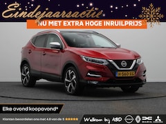 Nissan Qashqai - 1.3 DIG-T Tekna + | Lederen bekleding | Stoelverwarming | Trekhaak | Bose Audio | Apple Ca