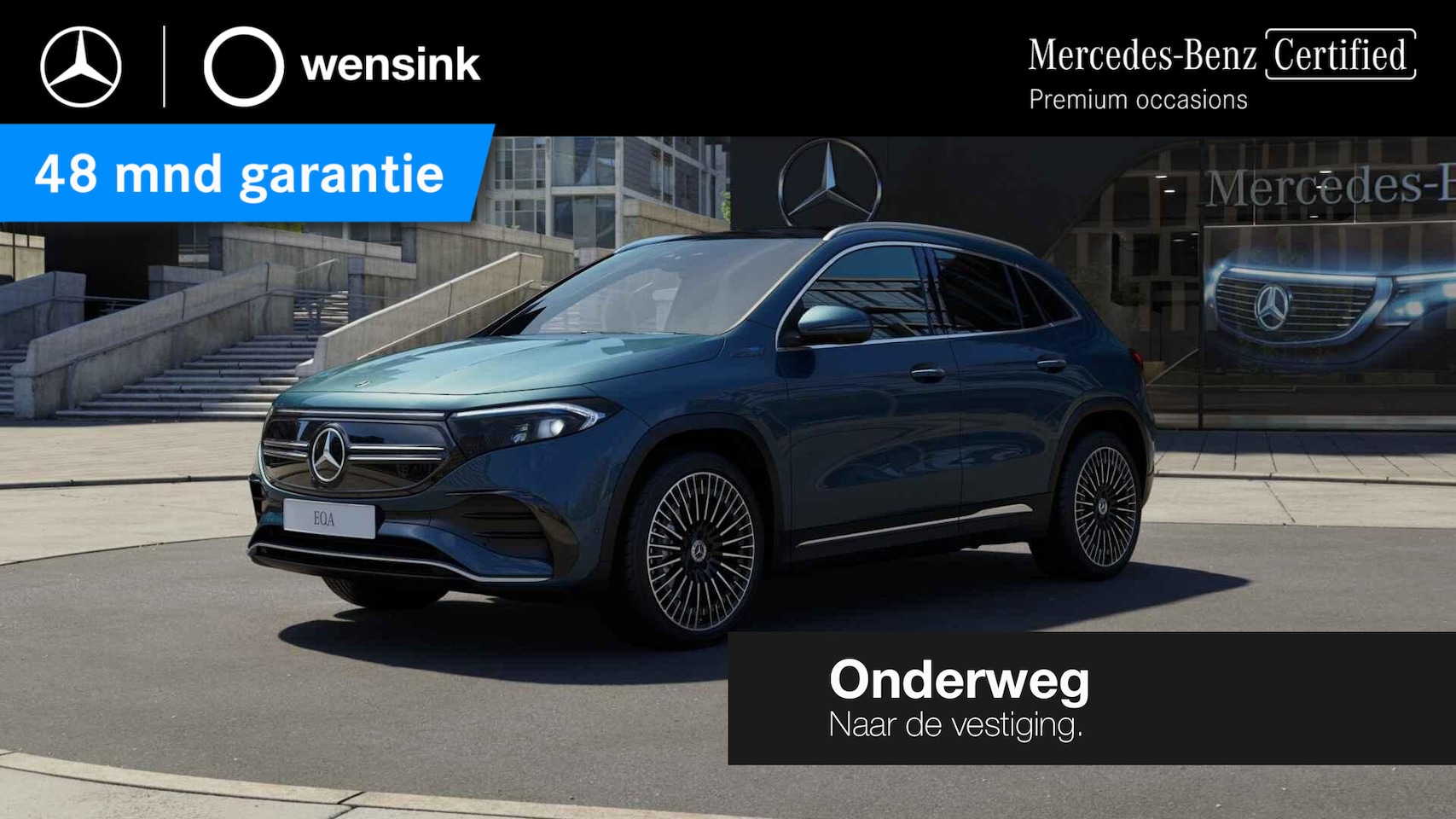 Mercedes-Benz EQA - 250 AMG Line 67 kWh | Panoramadak | Headup | Memory | Stoelverwarming | 20" lichtmetalen v - AutoWereld.nl
