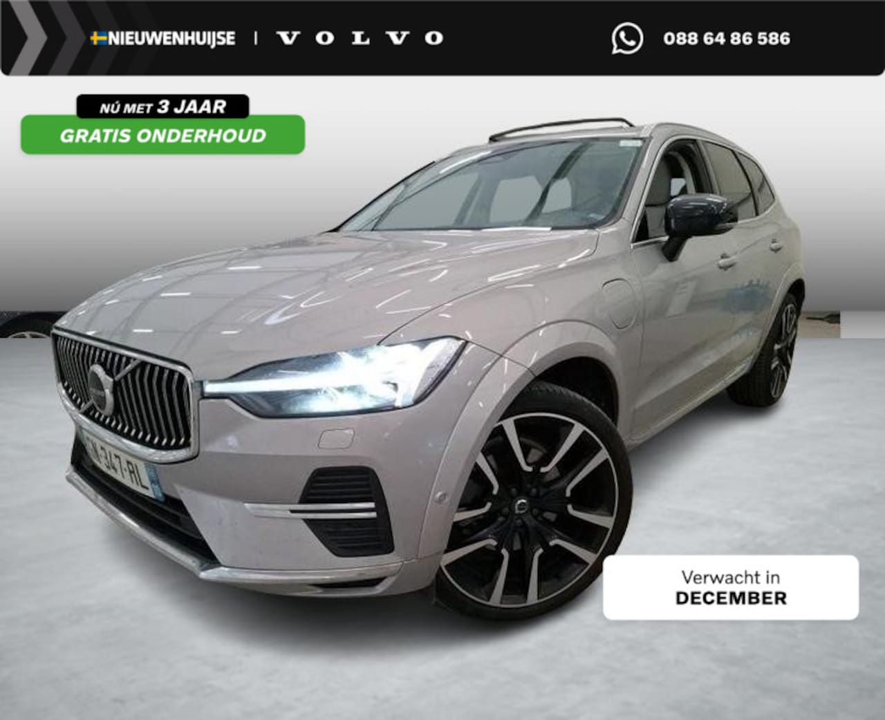 Volvo XC60 - 2.0 T6 Plug-in hybrid AWD Ultimate Bright | Long range | Trekhaak | Adaptive cruise contro - AutoWereld.nl