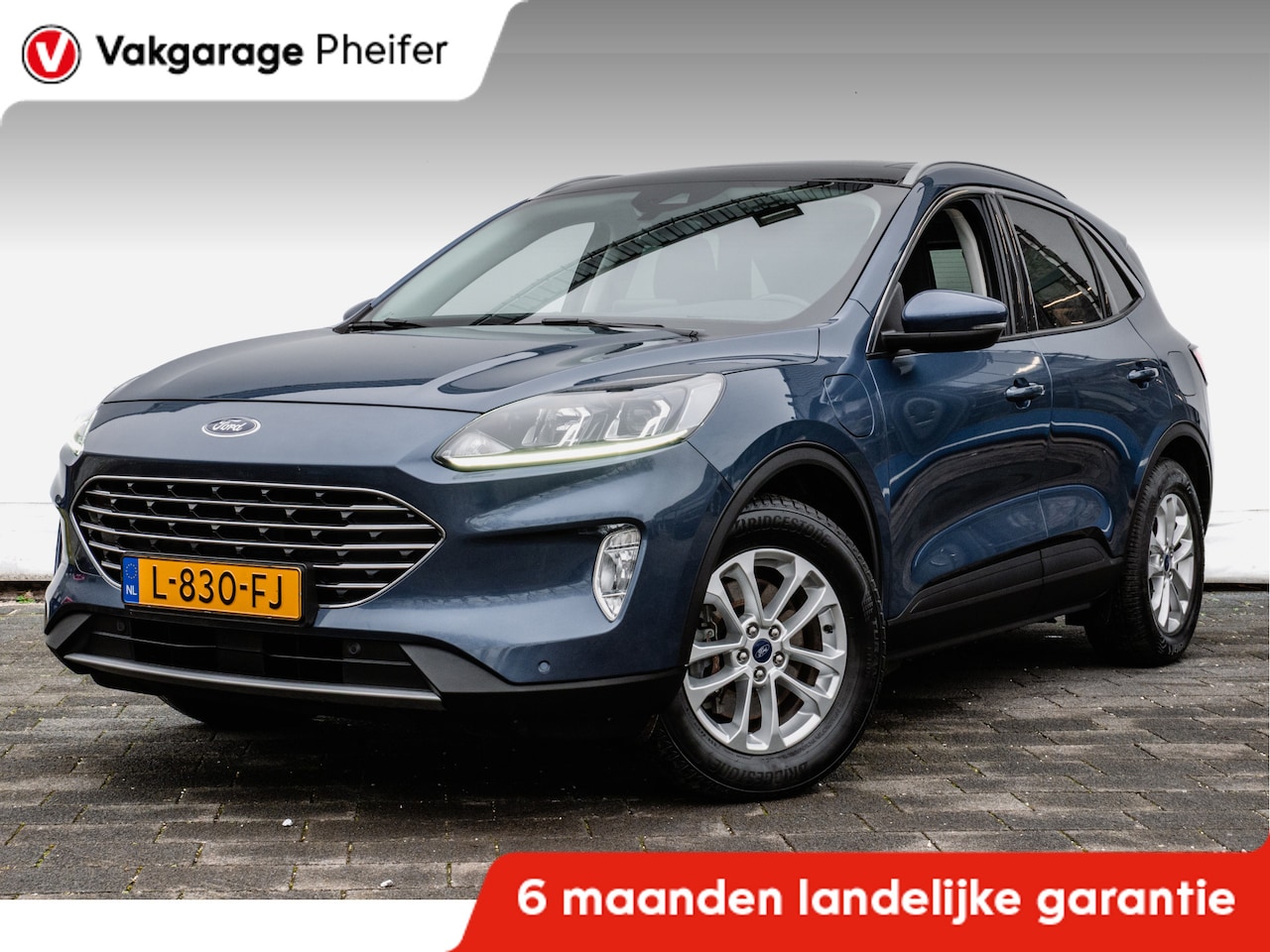 Ford Kuga - 2.5 PHEV Titanium Panoramadak/ Stoel-stuurverwarming/ Camera/ Navigatie/ Carplay/ Dab/ Ach - AutoWereld.nl