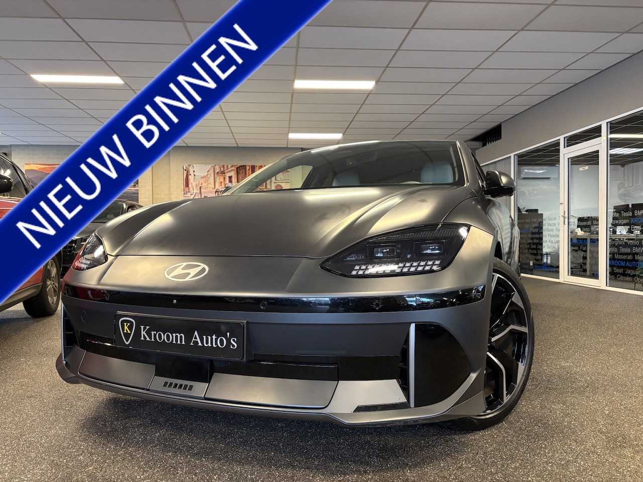 Hyundai IONIQ 6 - Lounge 77.4 kWh / Leer met ventilatie / BLIS / 360 camera / HeadUp / ACC / Apple Carplay / - AutoWereld.nl