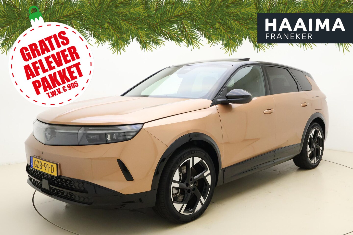 Opel Grandland Electric - GS 73 kWh | Navigatie | Glazen schuif/kanteldak | AGR Stoelen | Zwart dak | Keyless | Stoe - AutoWereld.nl